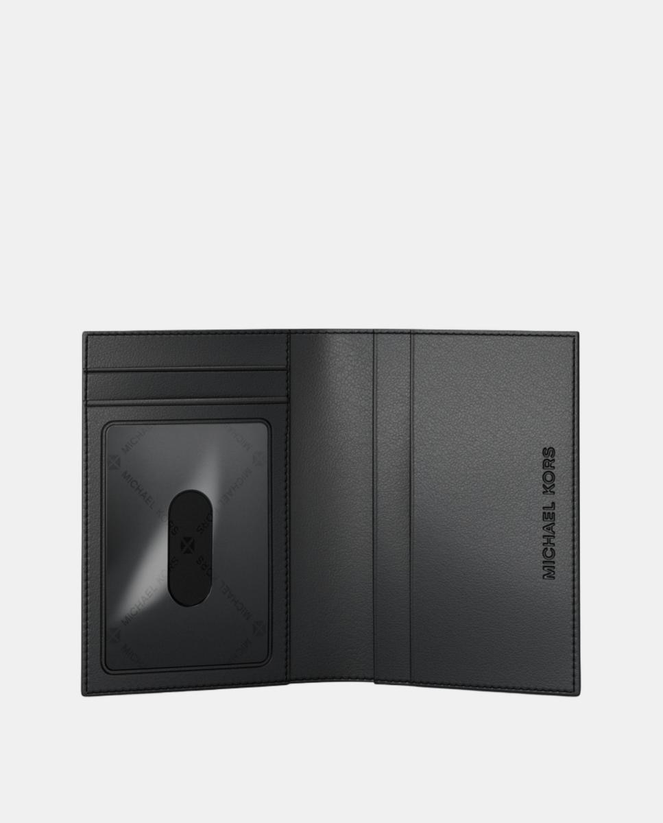Carteira com Porta-Cartões Tipo Livro com Logótipo Preto-2
