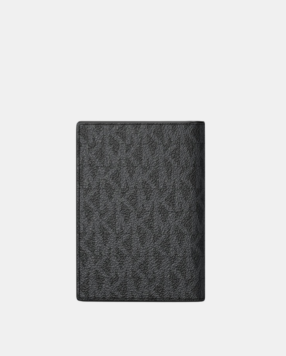 Carteira com Porta-Cartões Tipo Livro com Logótipo Preto-3