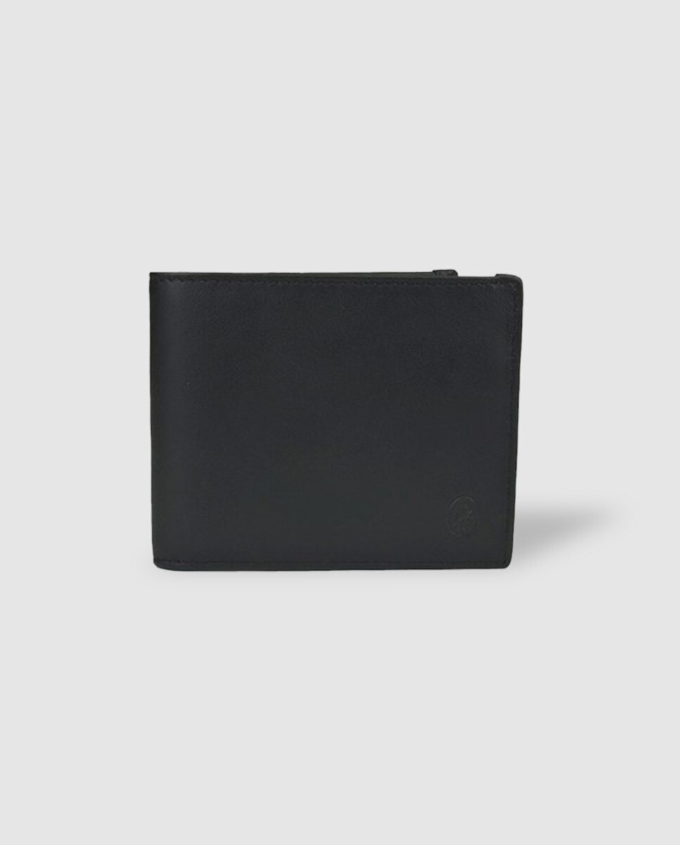 Carteira estilo americano com capacidade para seis cartões Preto-1