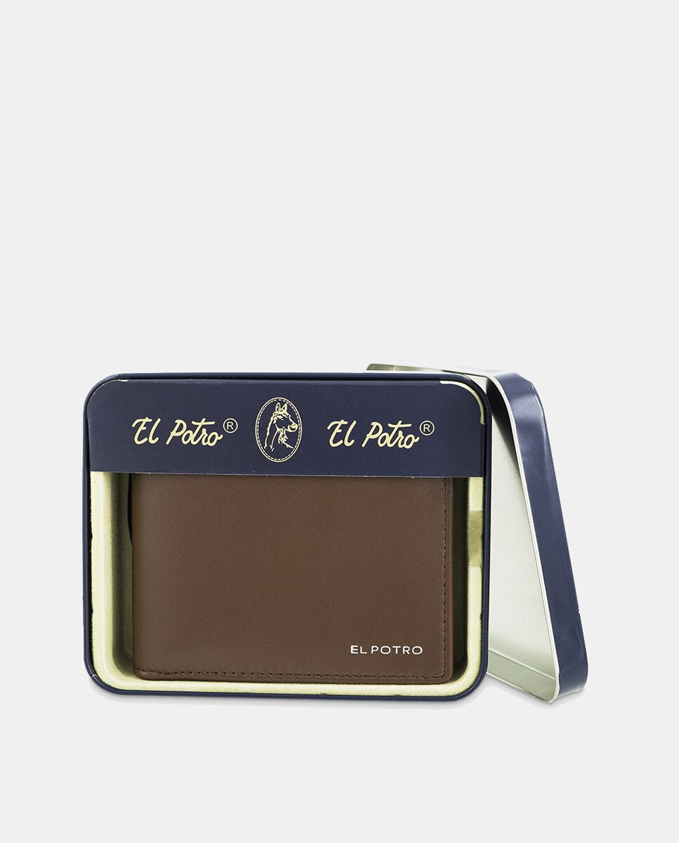 Carteira Tipo Americano com Aba Camel-4