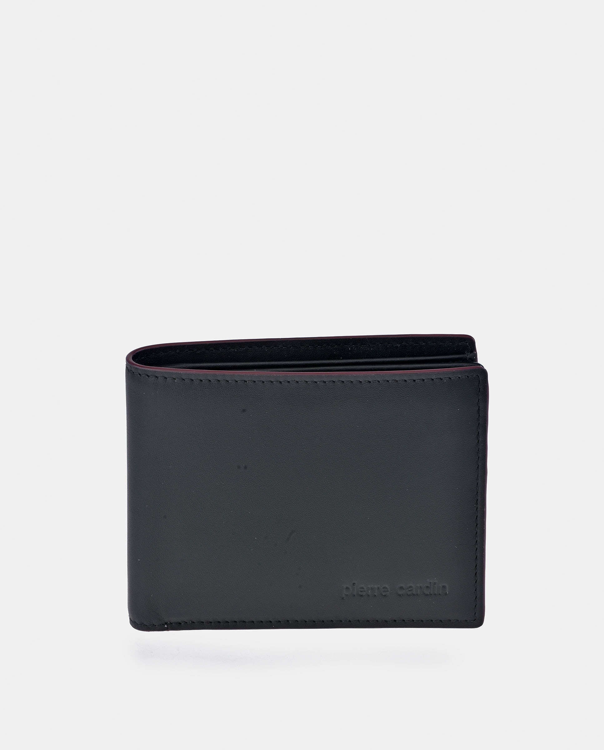 Americano Pierre Cardin en piel suave color negro para hombre - Negro Negro-1