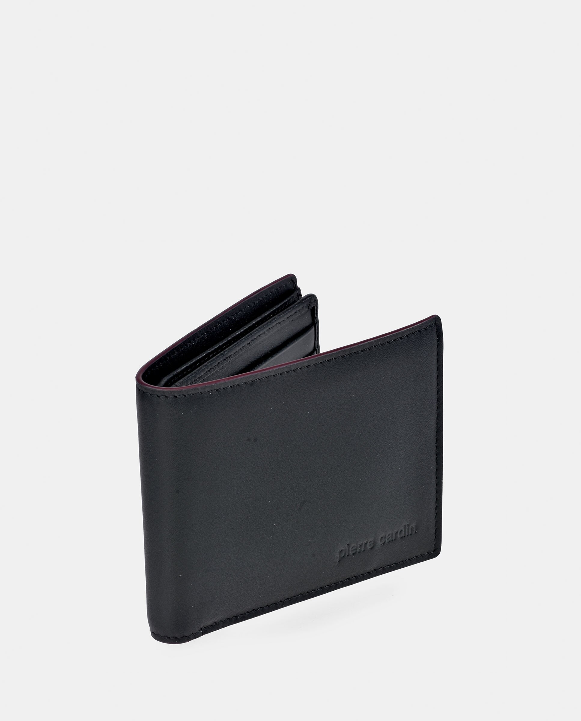 Americano Pierre Cardin en piel suave color negro para hombre - Negro Negro-2