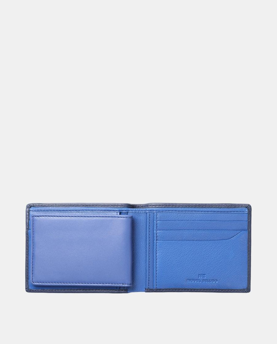 Carteira com Porta-Cartões Azul-2