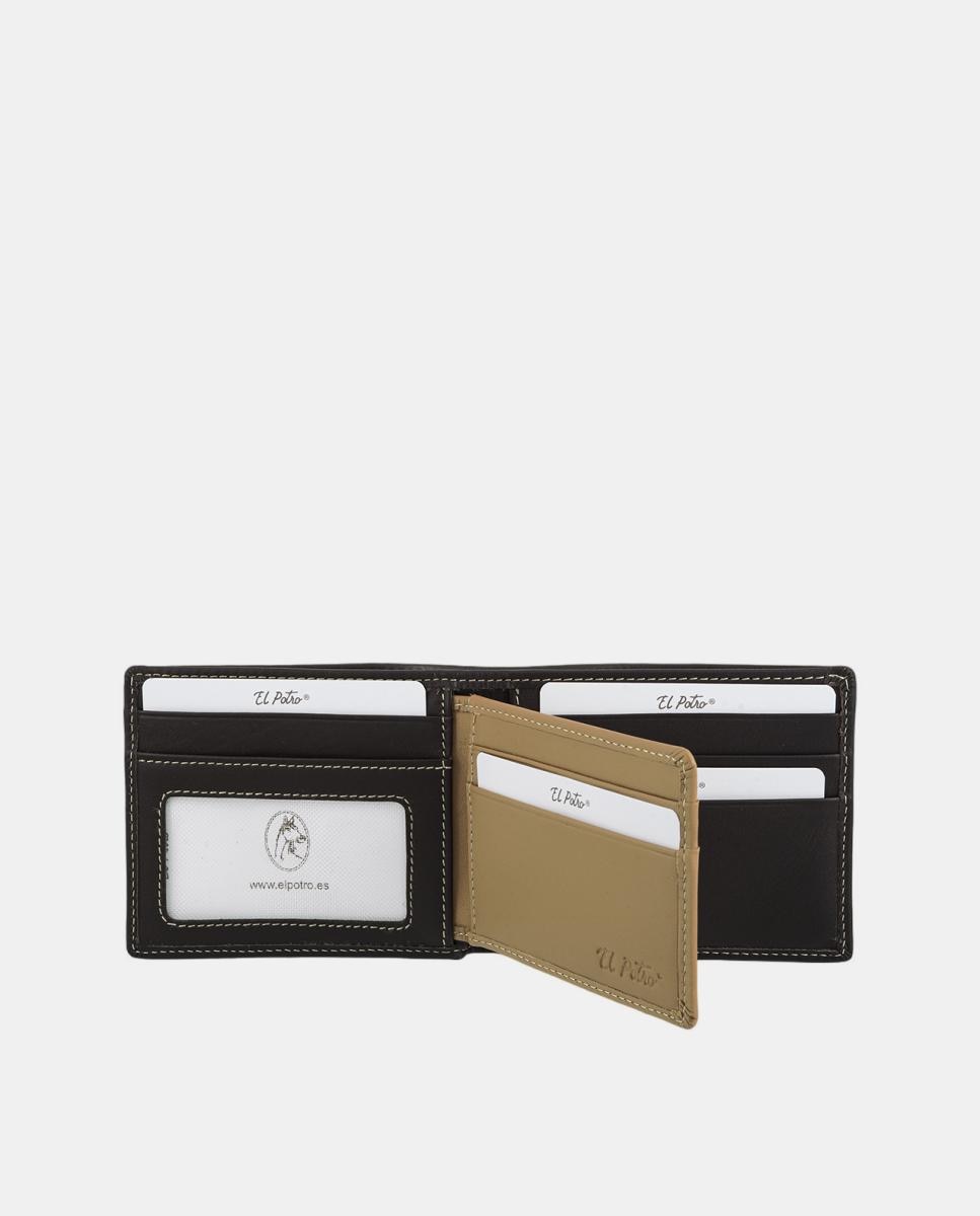 Imagen 4 de Cartera horizontal con portalón de hombre. - El Potro - Marrón Marrón