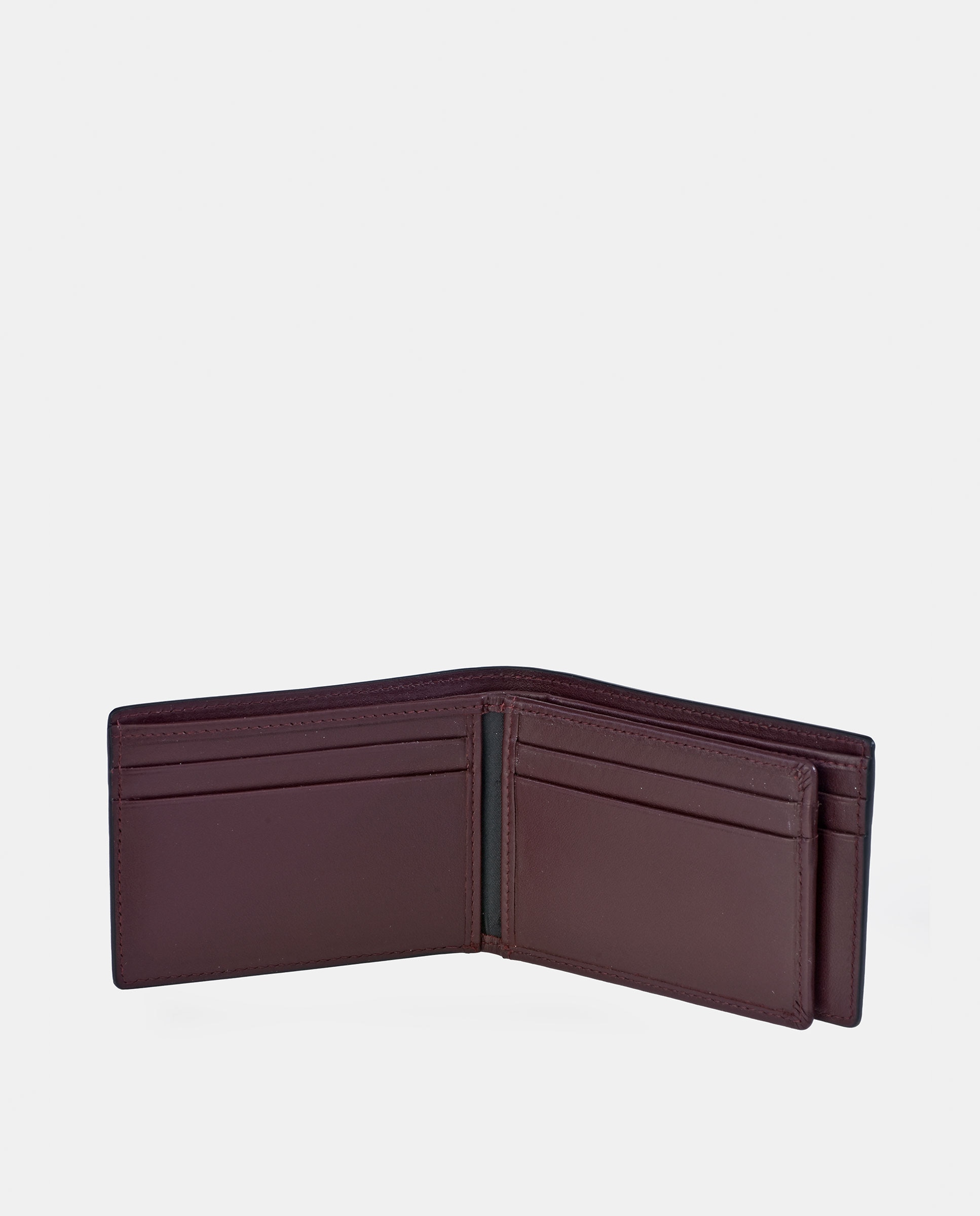 Imagen 4 de Americano compacto hombre compacto en piel color negro - Yanko - Granate Granate