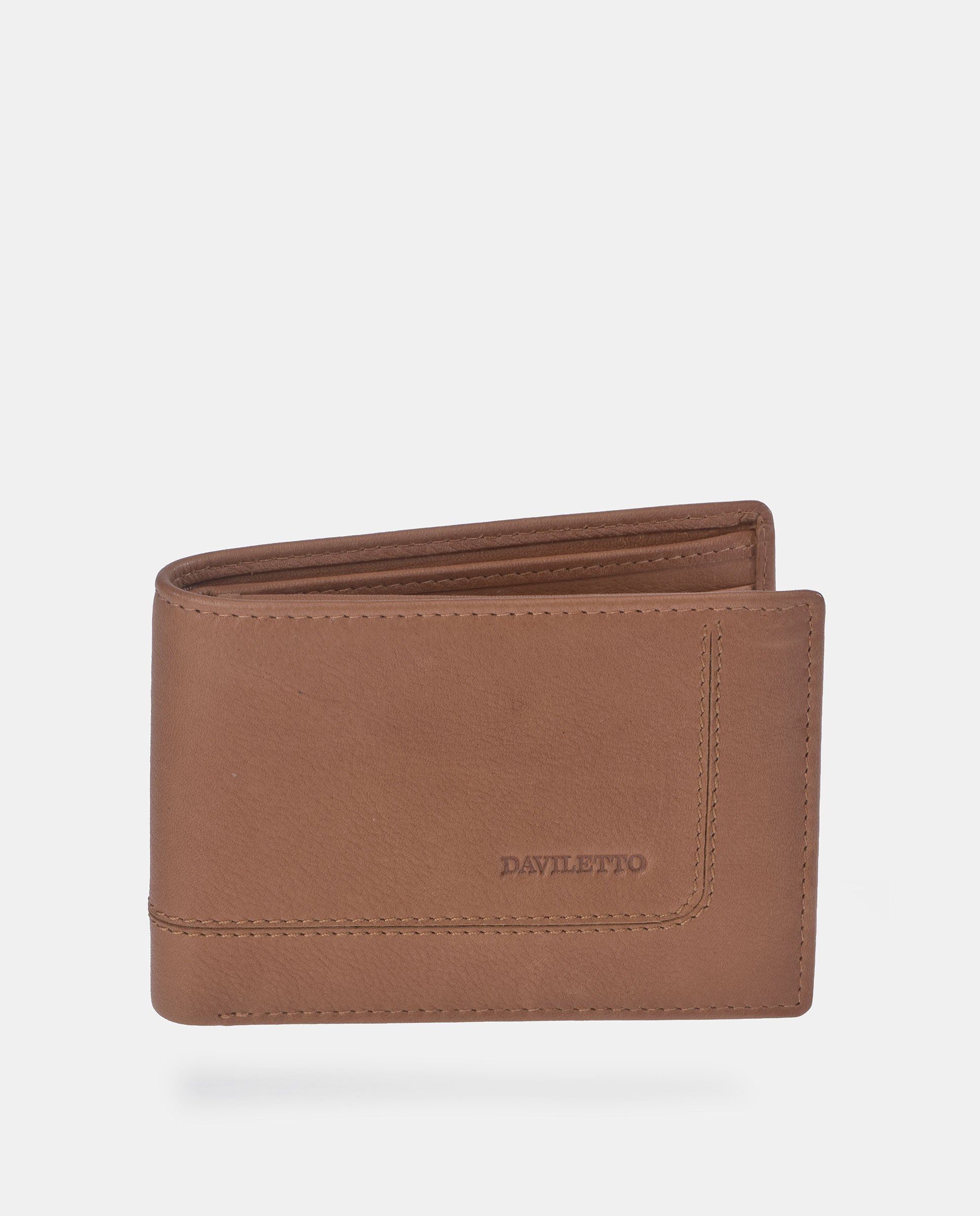 Imagem 0 de Carteira Tipo Americano em Pele com Aba Interior