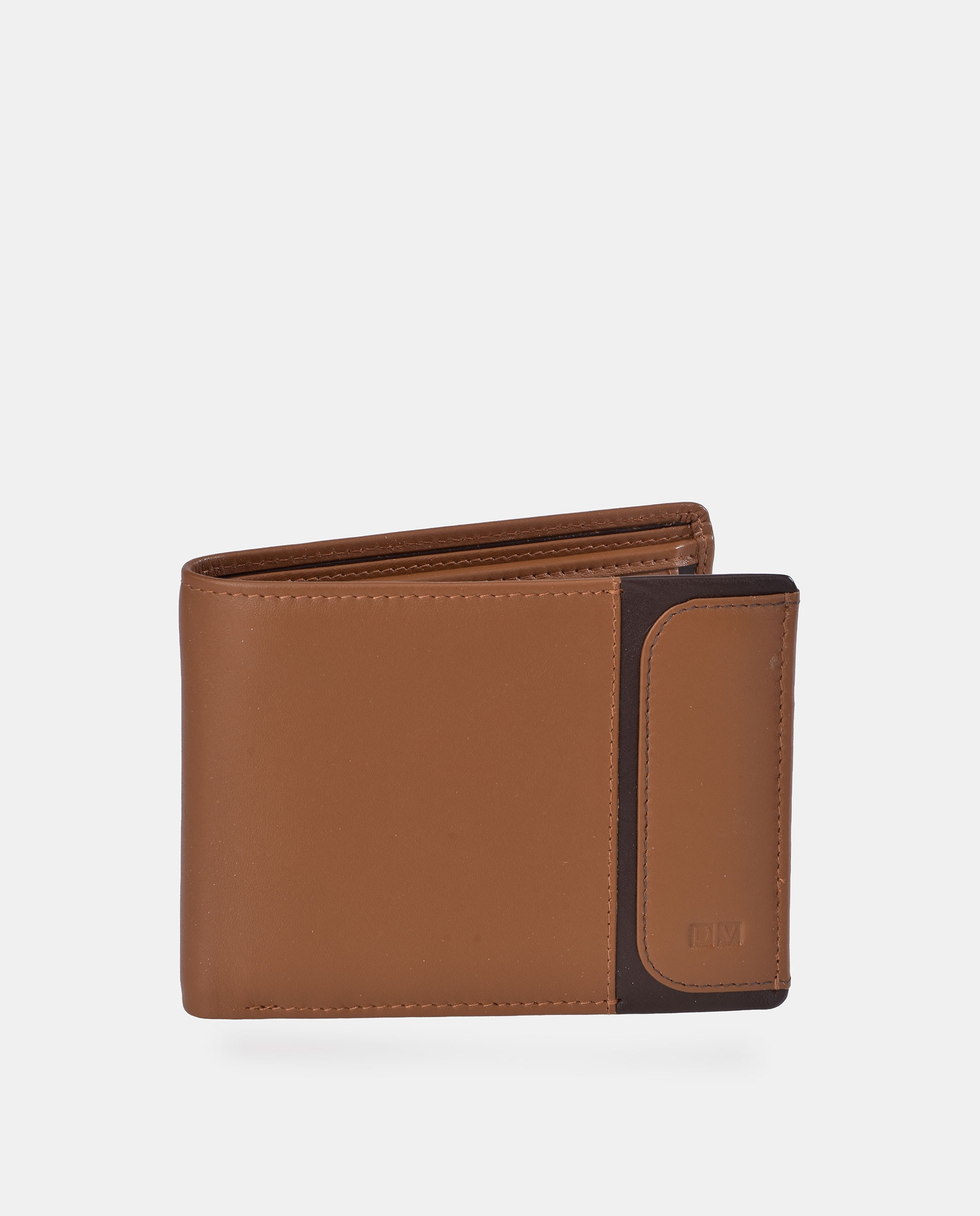 Imagem 0 de Carteira Tipo Americano em Pele com Porta-Moedas Interior