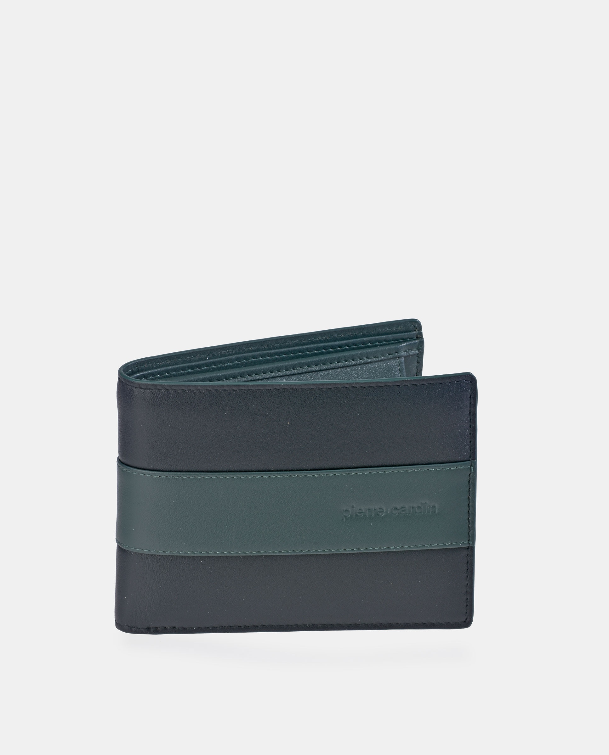 Imagem 0 de Carteira tipo Americano de Pele com Porta-Moedas Interior