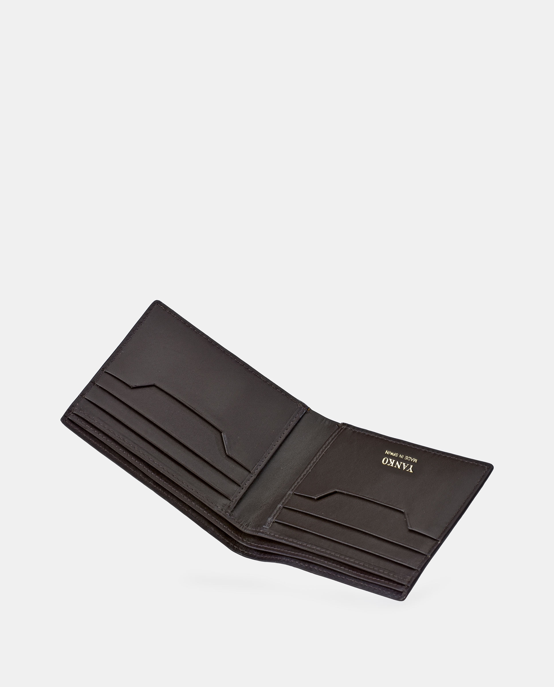 Americano en piel grabada de hombre - Yanko - Marrón Marrón-4
