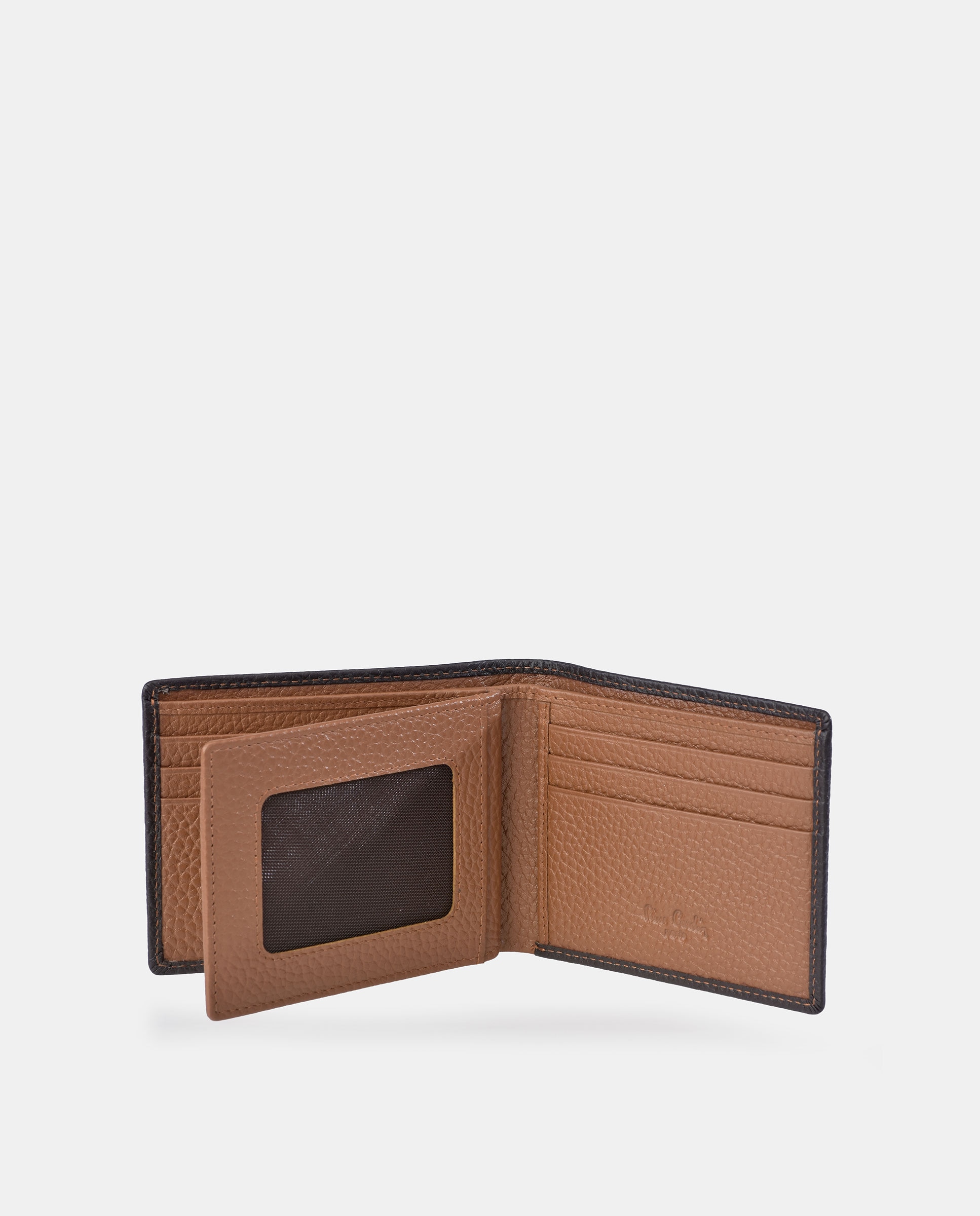 Americano en piel de hombre - Pierre Cardin - Marrón Marrón-4