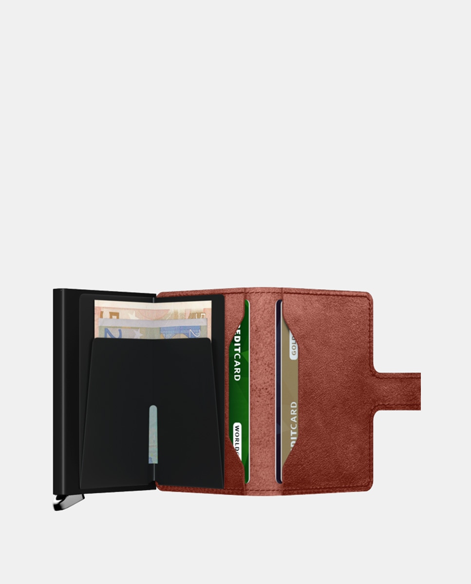 Porta-Cartões em Pele Basco com Proteção RFID - Castanho Castanho-3