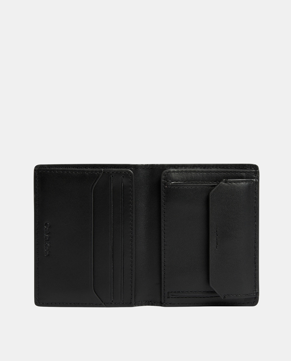 Carteira Bifold com Estampado de Monograma Cinzento-3