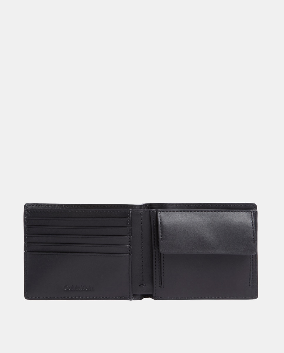 Carteira Bifold em Pele de Bovino Preto-3