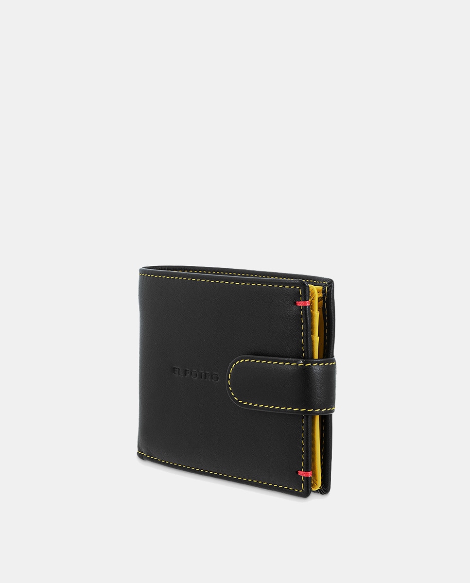 Cartera Monedero Interior de hombre - El Potro - Negro Negro-2