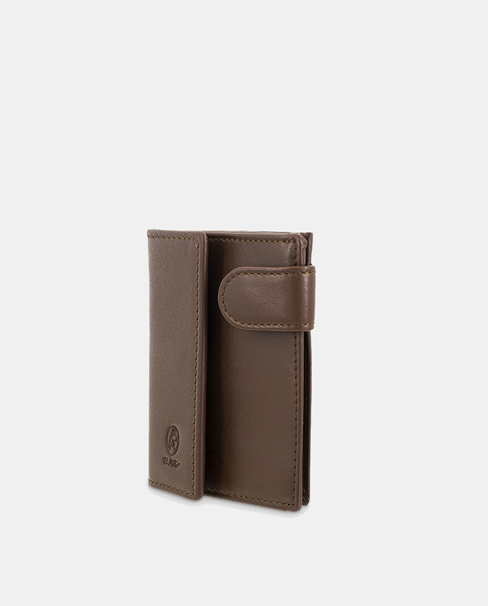 Carteira com Porta-Moedas Exterior Camel-3