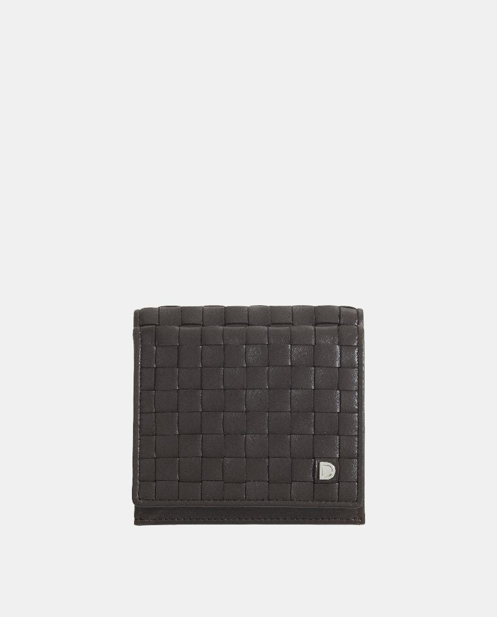 Imagem 0 de Carteira Pequena em Pele de Bezerro Tipo Napa com Porta-Moedas Externo