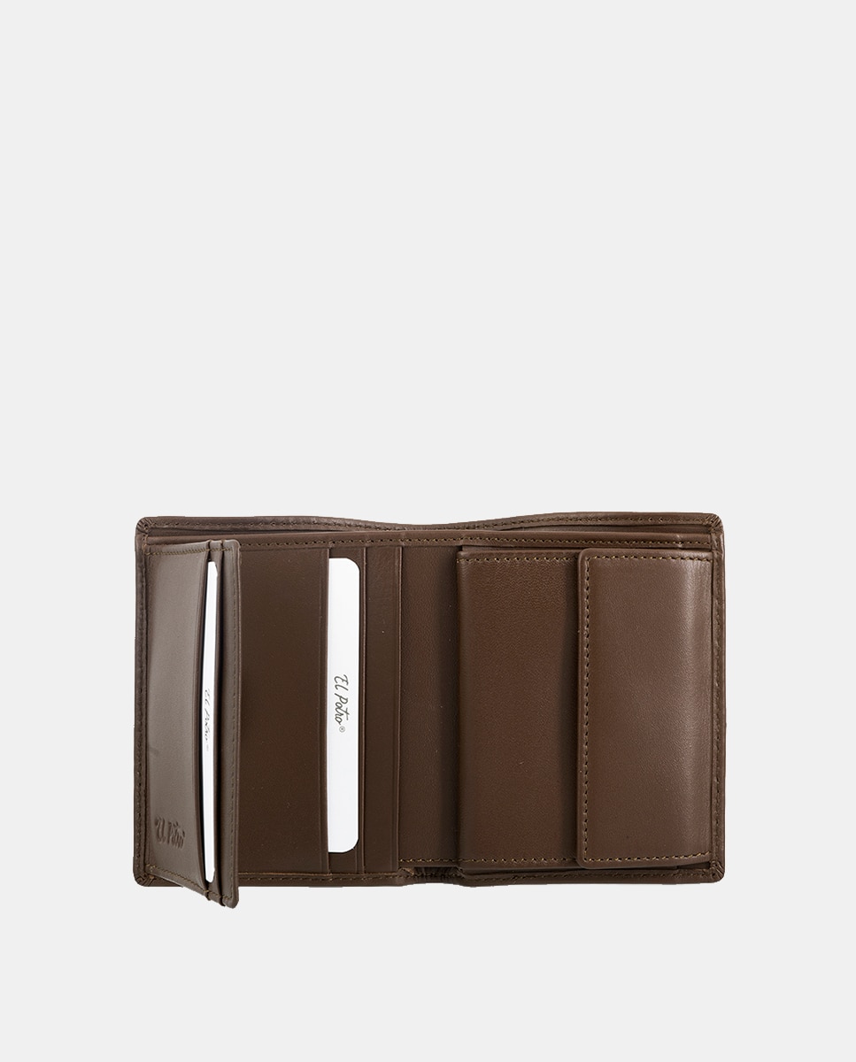 Carteira com Porta-Moedas Interior Camel-4