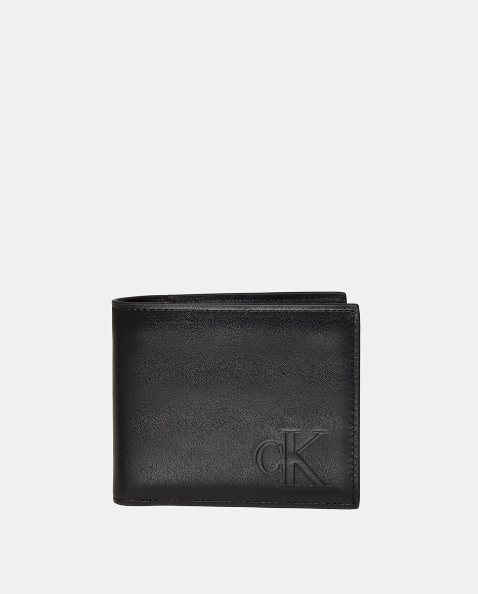 Carteira com Logótipo Estampado Preto-1
