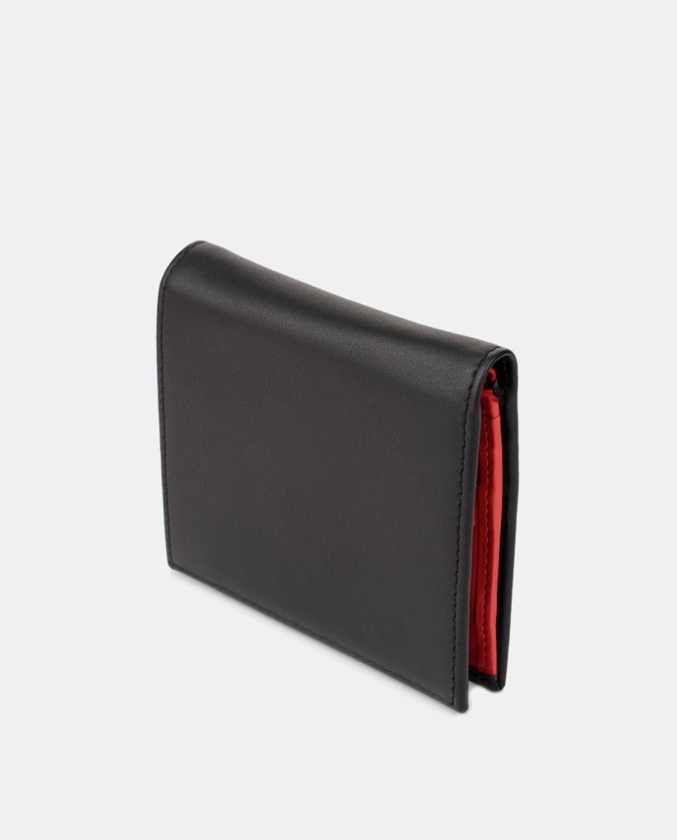 Carteira Vertical com Porta-Moedas Interior Preto-5