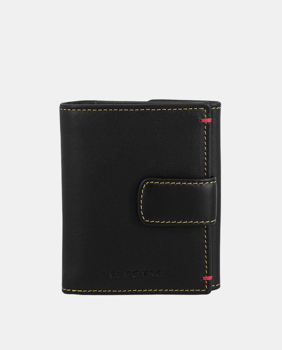 Imagen 1 de Cartera monedero exterior de hombre. - El Potro - Negro Negro
