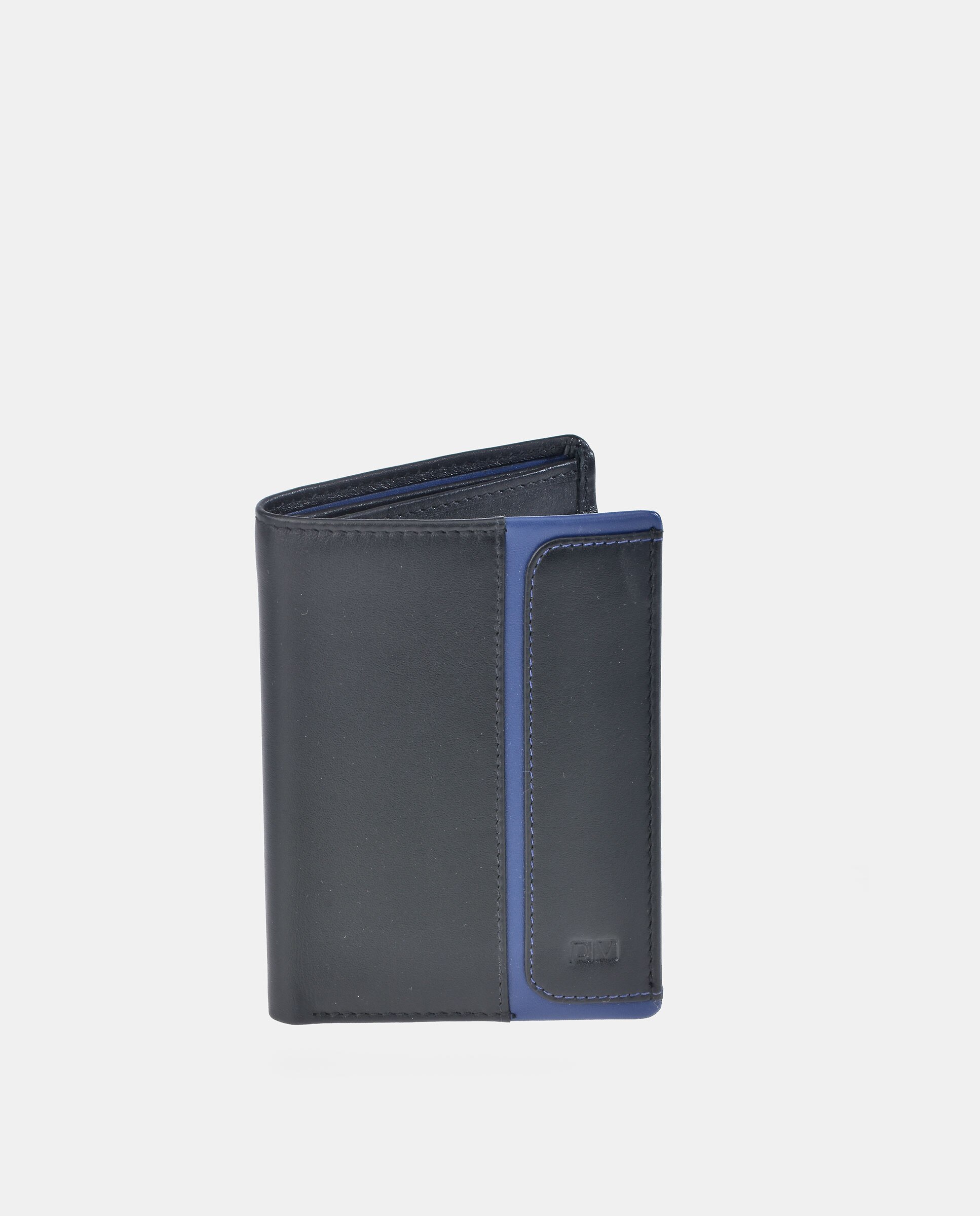 Imagen 0 de Cartera vertical hombre Daviletto en piel Negro