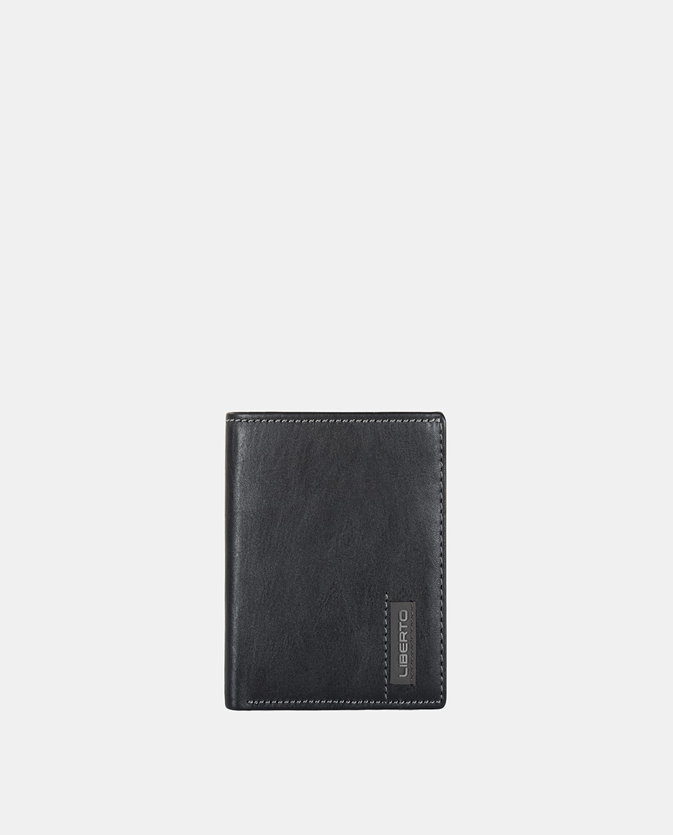 Imagen 1 de Billetero vertical cremallera de hombre. - Liberto - Negro Negro