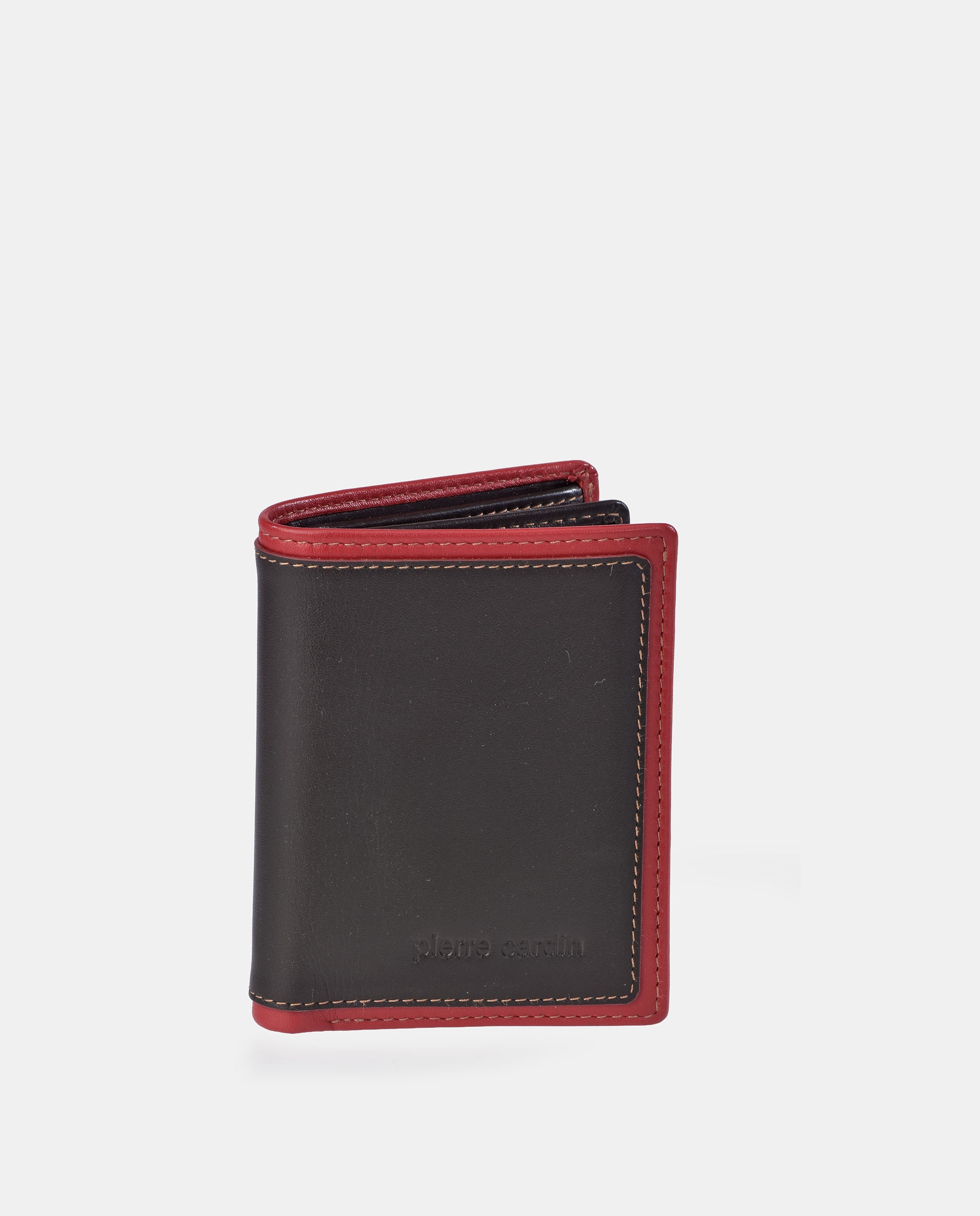 Imagen 0 de Cartera en piel de hombre Marrón