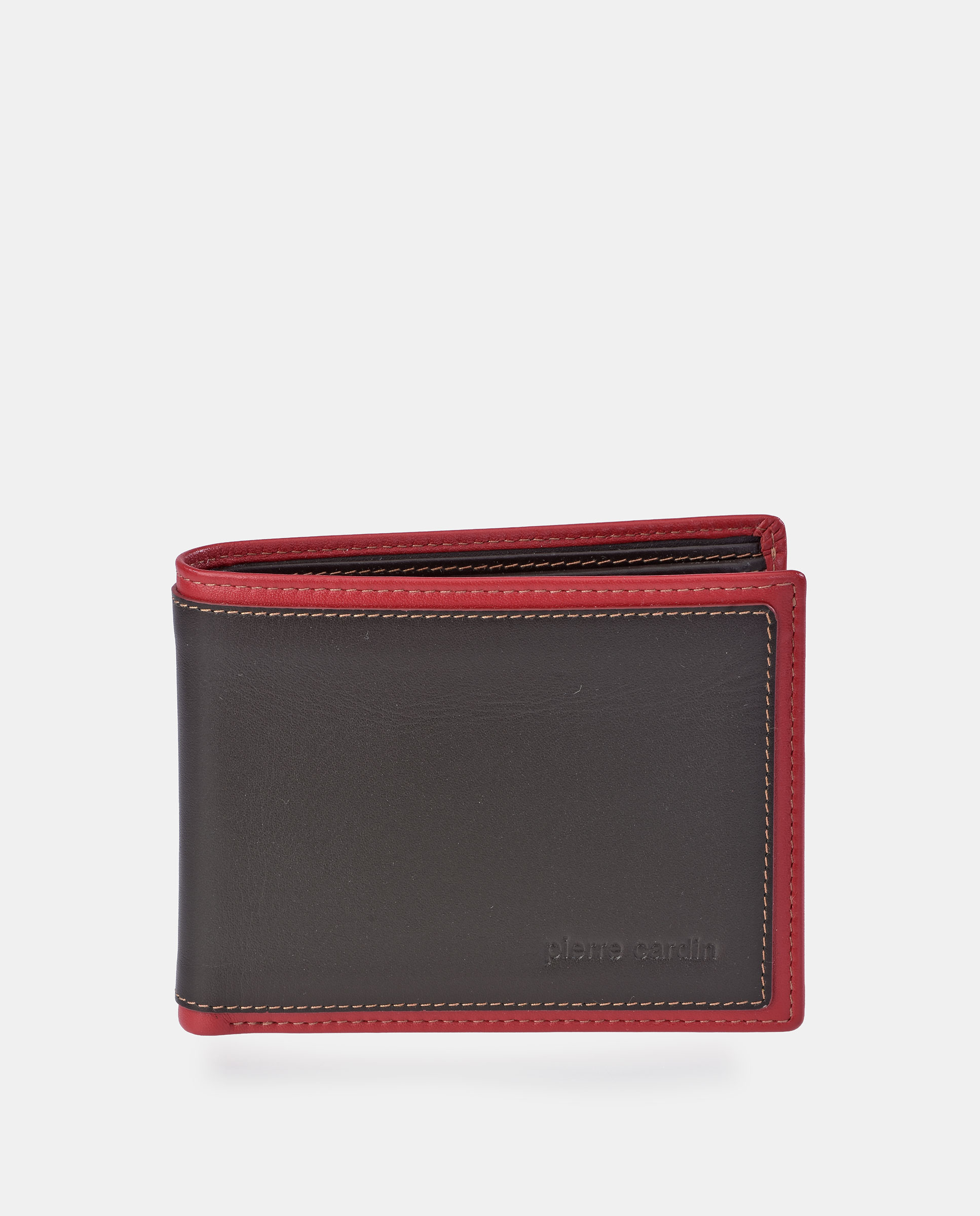 Americano en piel de hombre - Pierre Cardin - Marrón Marrón-1