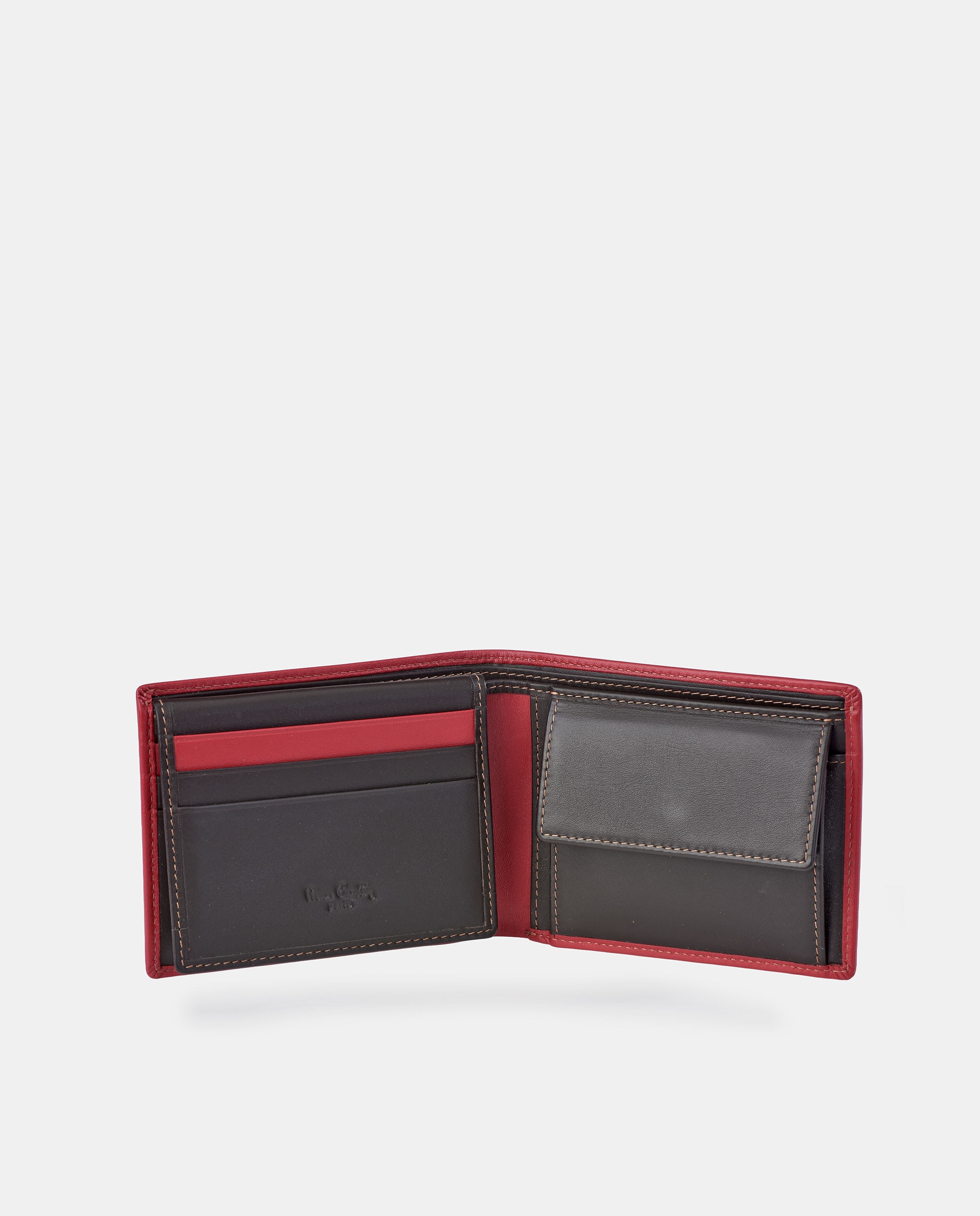 Americano en piel de hombre - Pierre Cardin - Marrón Marrón-3