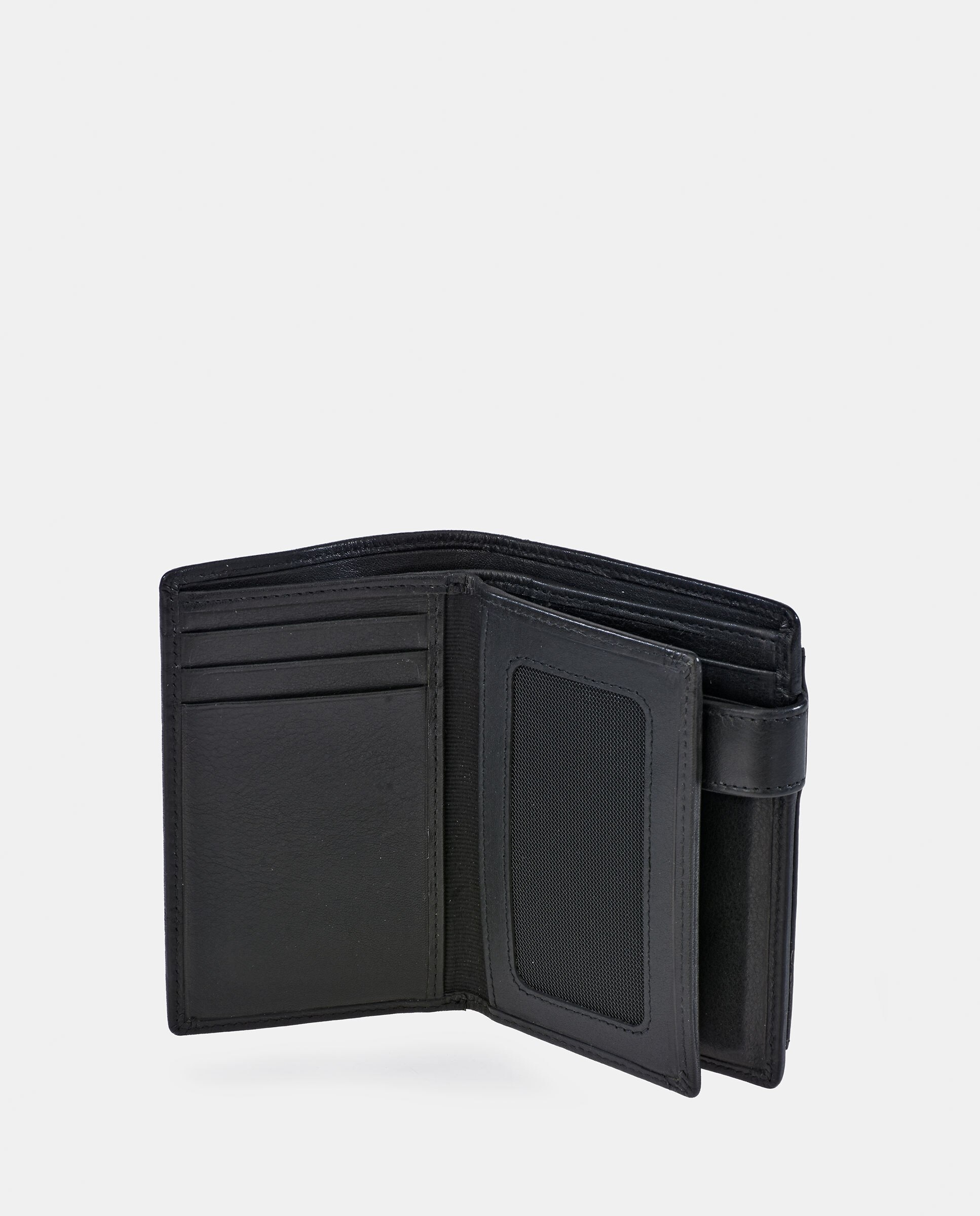 Imagen 5 de Cartera Daviletto con monedero exterior en piel color negro para hombre - Negro Negro