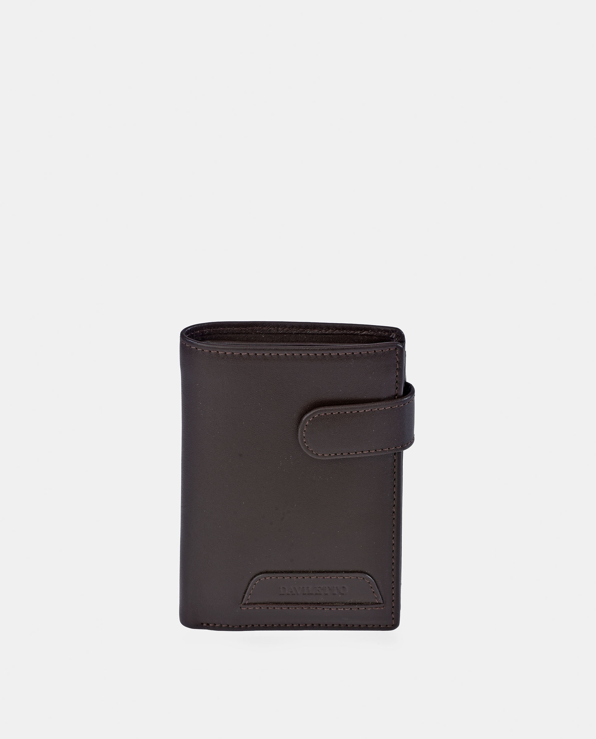 Imagem 0 de Carteira em Pele com Porta-Moedas Exterior - Preto