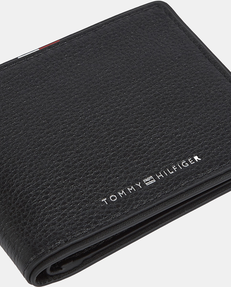 Carteira em Pele com Logótipo Preto-3