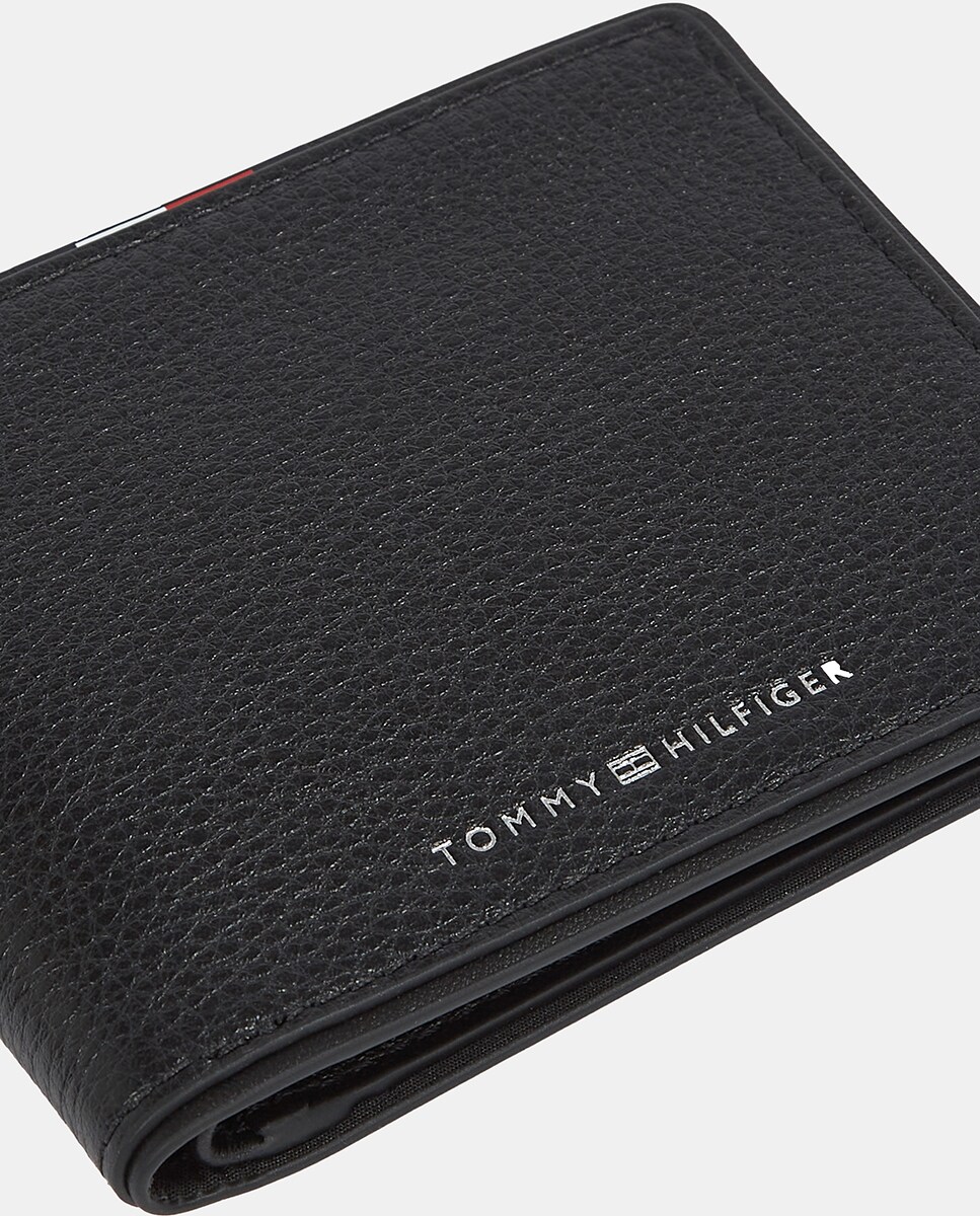 Carteira em Pele com Logótipo Preto-3