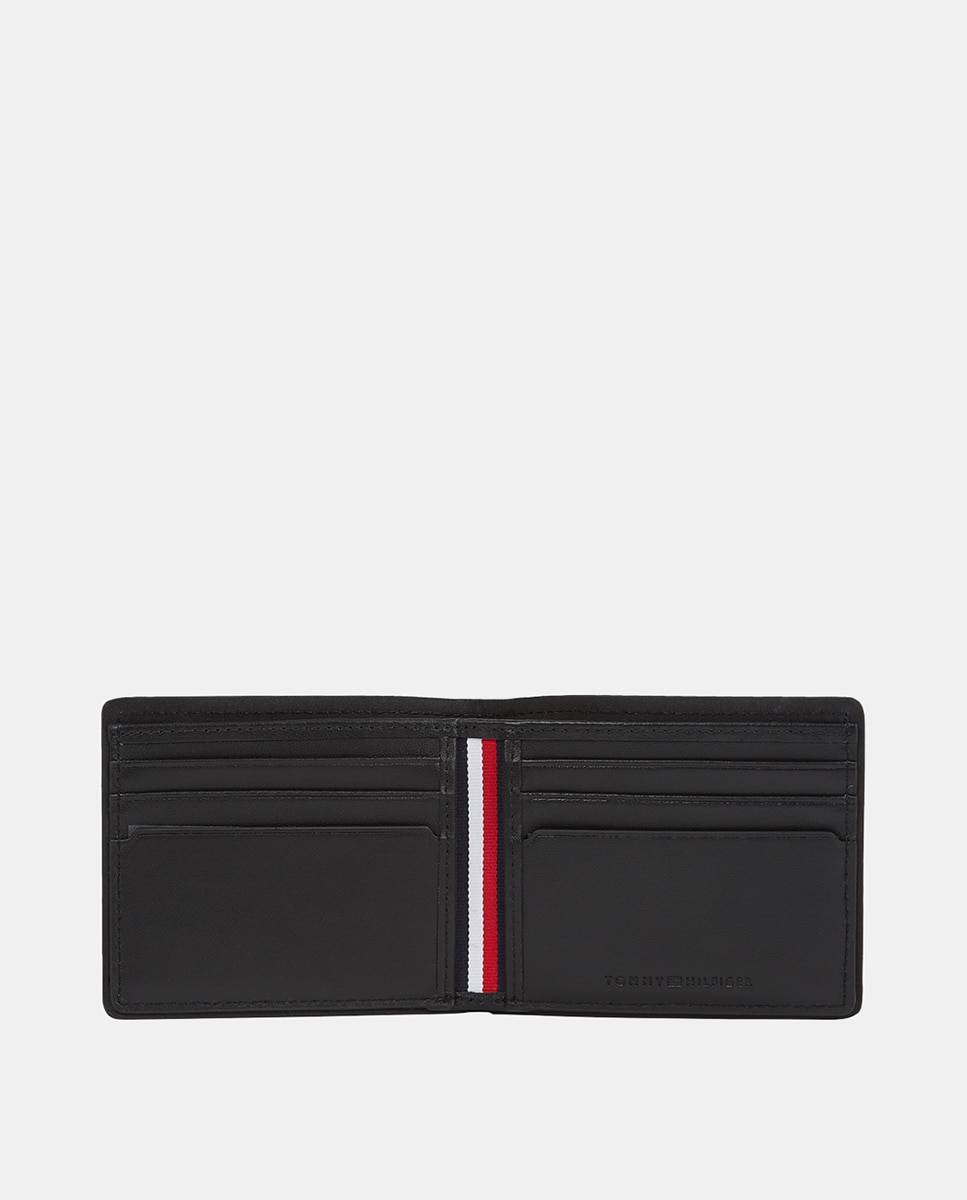 Carteira em Pele com Logótipo Preto-4