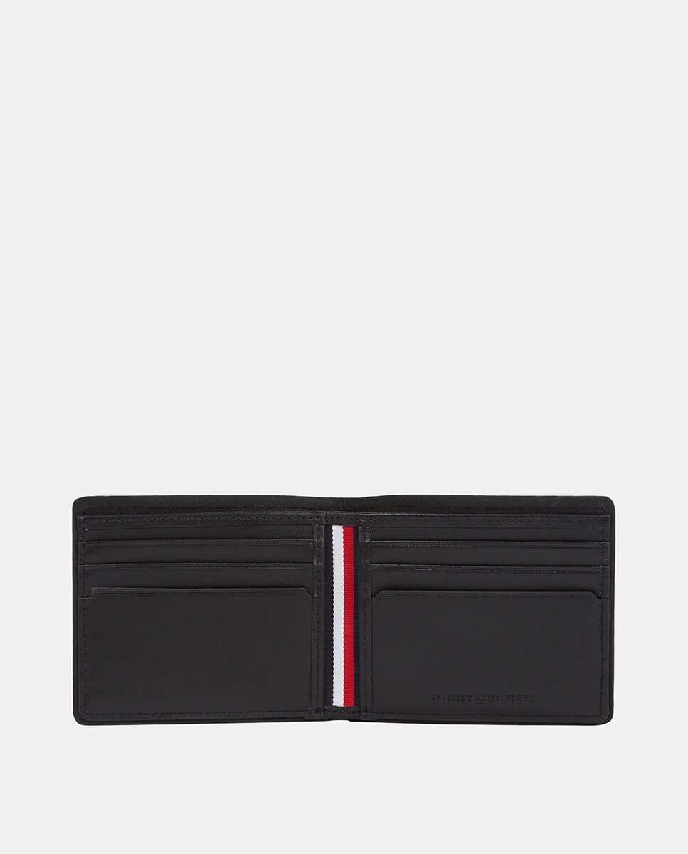 Carteira em Pele com Logótipo Preto-4