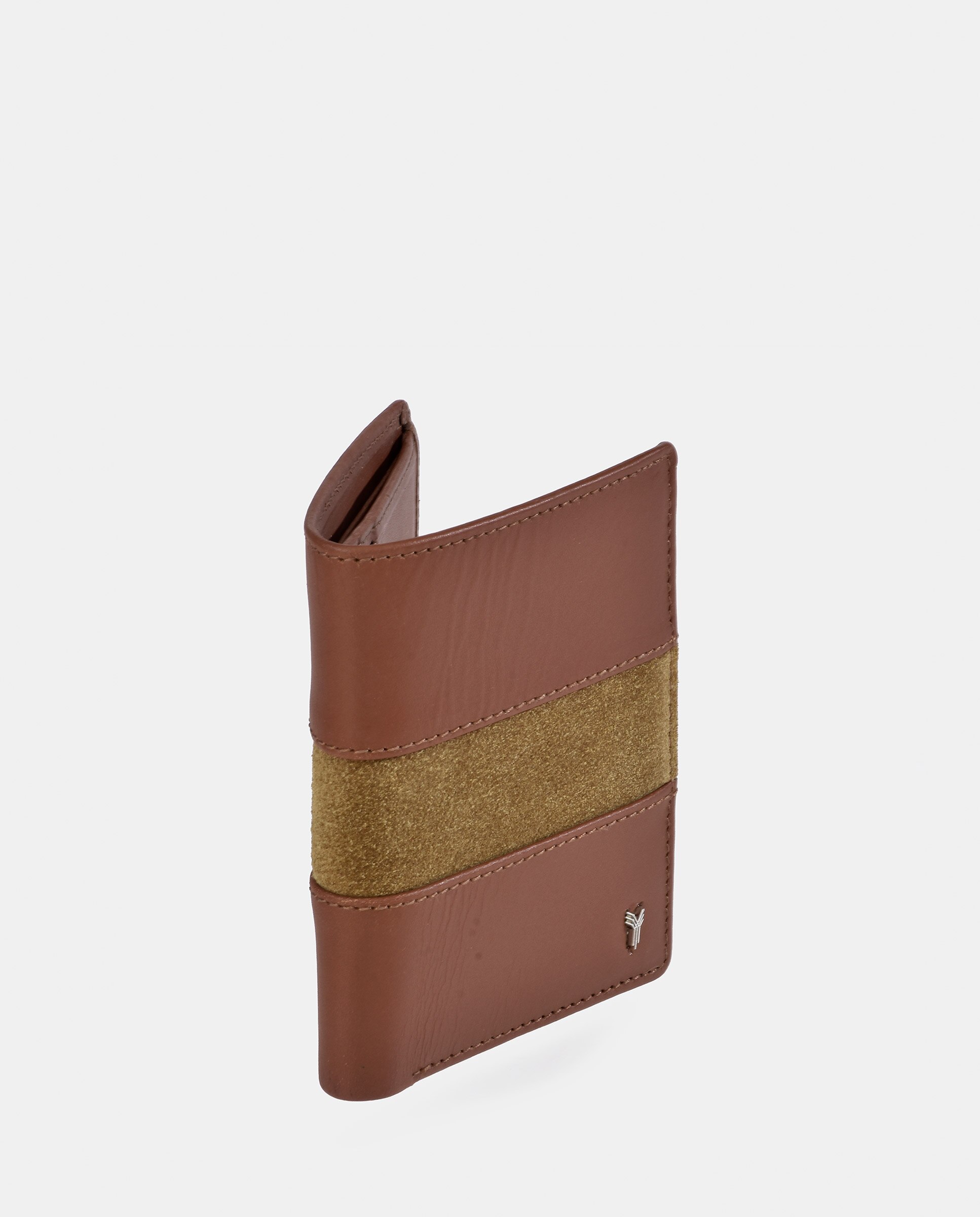 Cartera vertical YANKO de hombre en piel serraje - Camel Camel-2