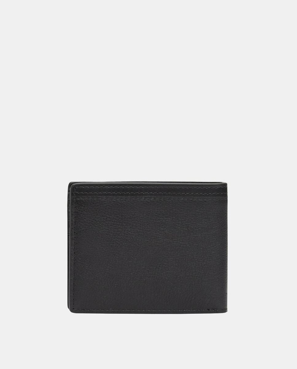Carteira em Pele com Logótipo Preto-3