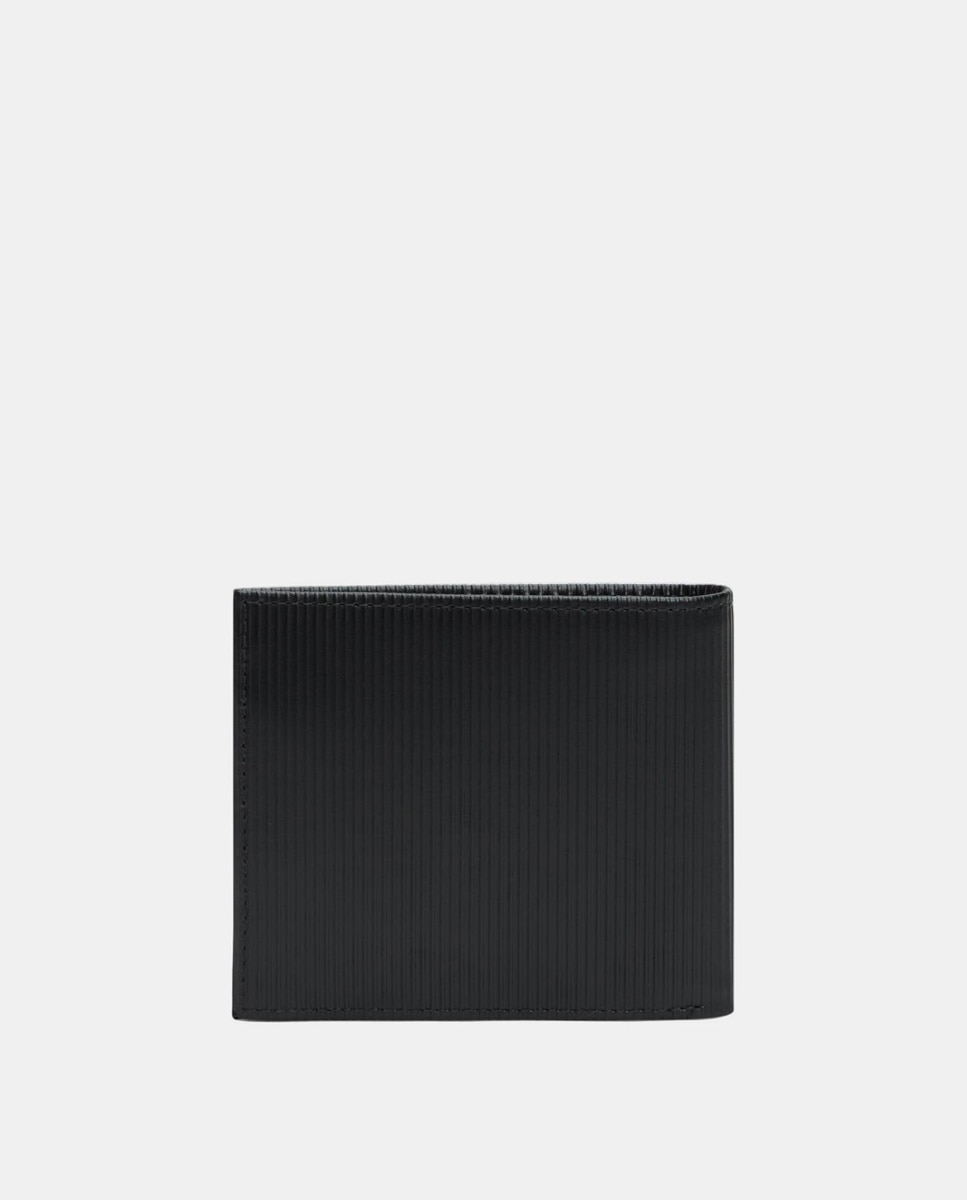 Carteira em Pele com Logótipo Preto-3