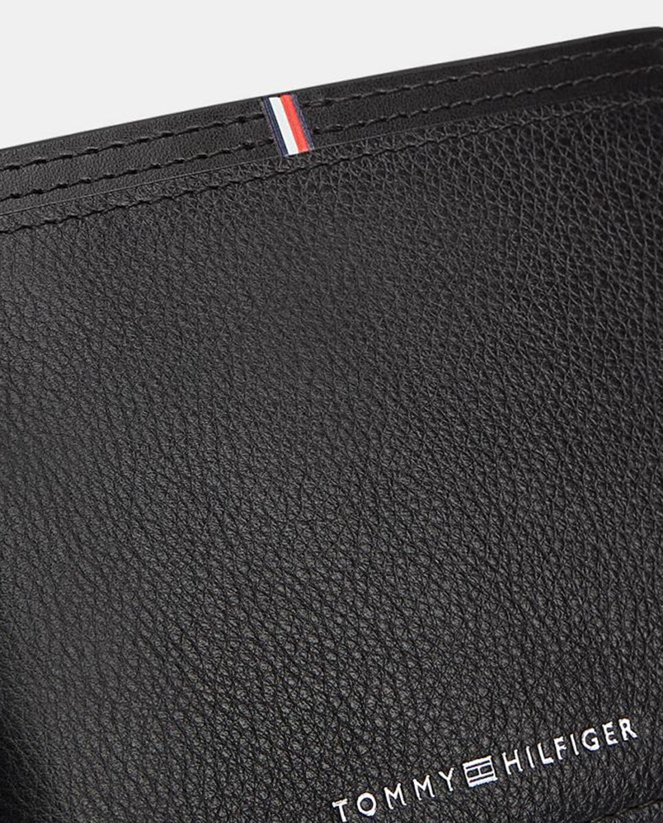 Carteira em Pele com Logótipo Preto-2
