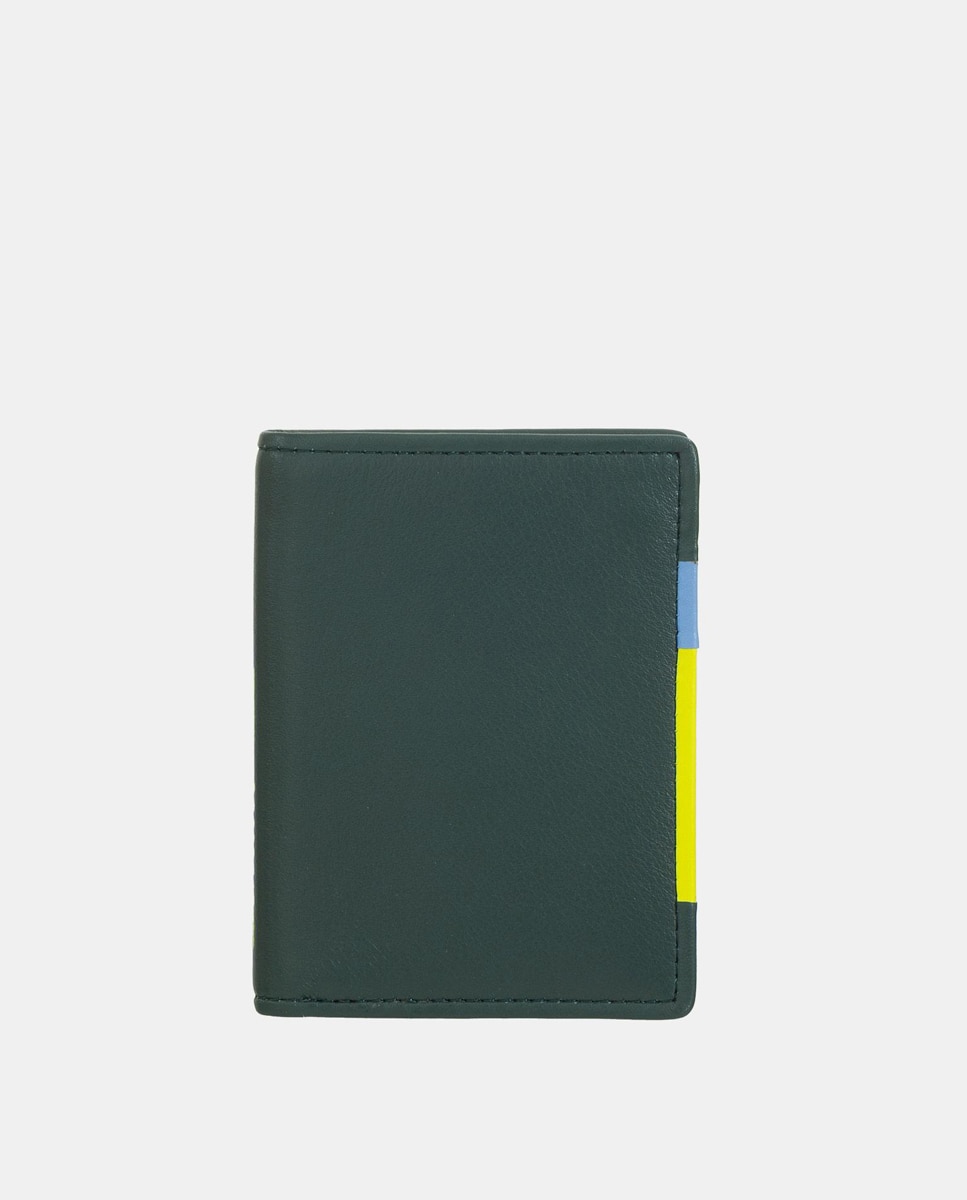 Imagem 0 de Carteira Pequena com Porta-Cartões e em Pele de Bezerro Tipo Napa