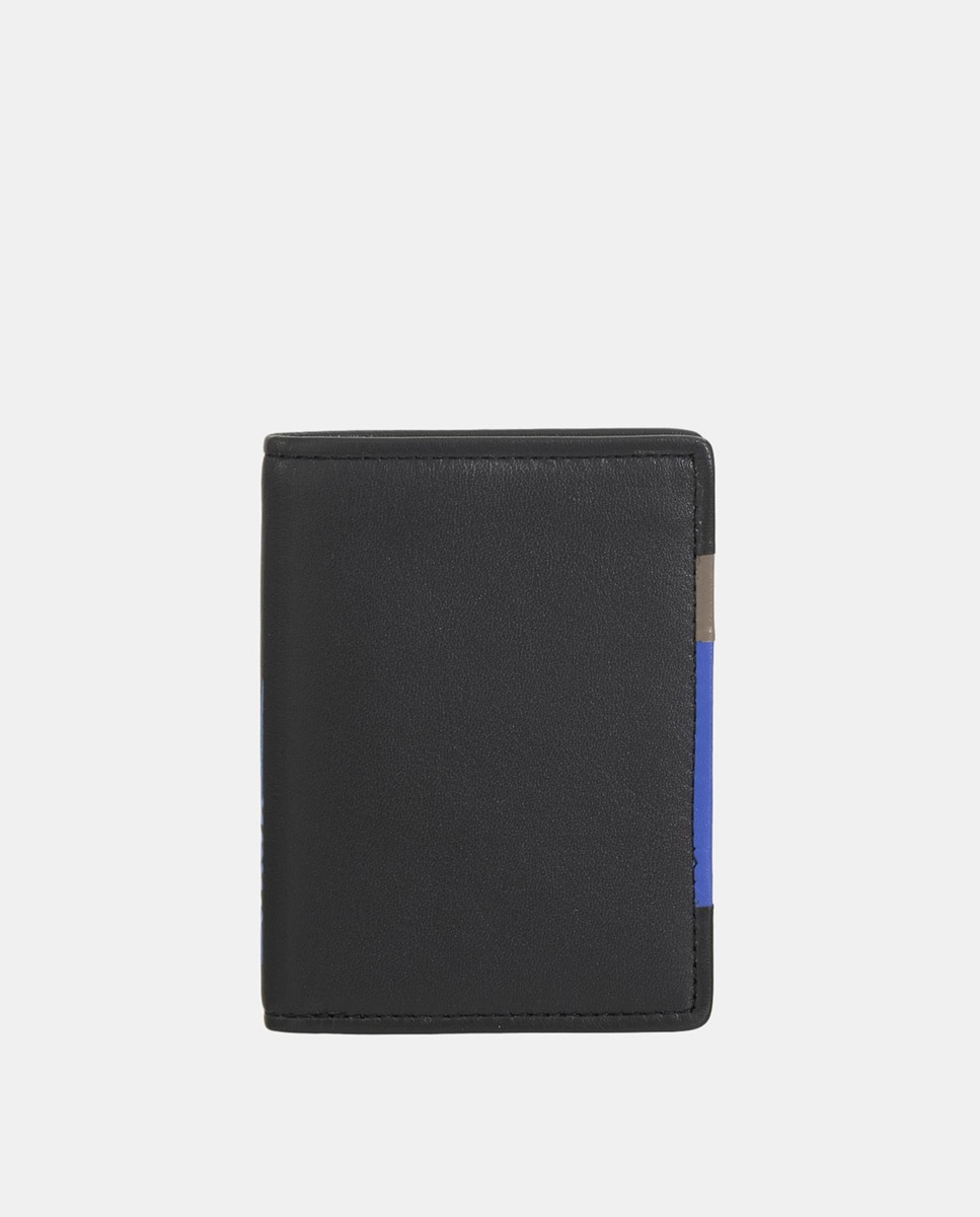 Imagem 0 de Carteira Pequena em Pele de Bezerro Tipo Napa com Fecho de Correr Interior