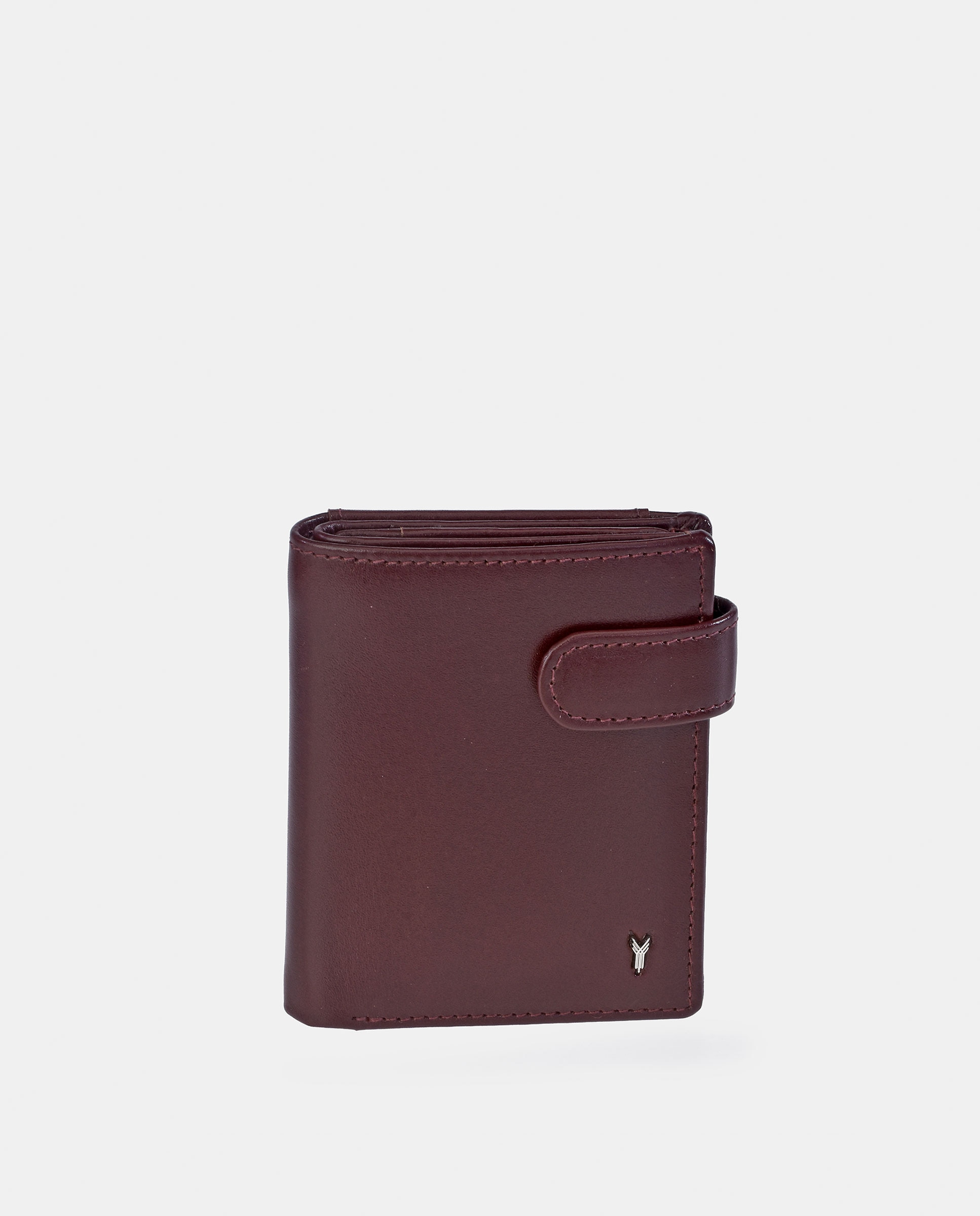 Imagem 0 de Carteira Vertical em Pele com Fecho - Cor Brandy