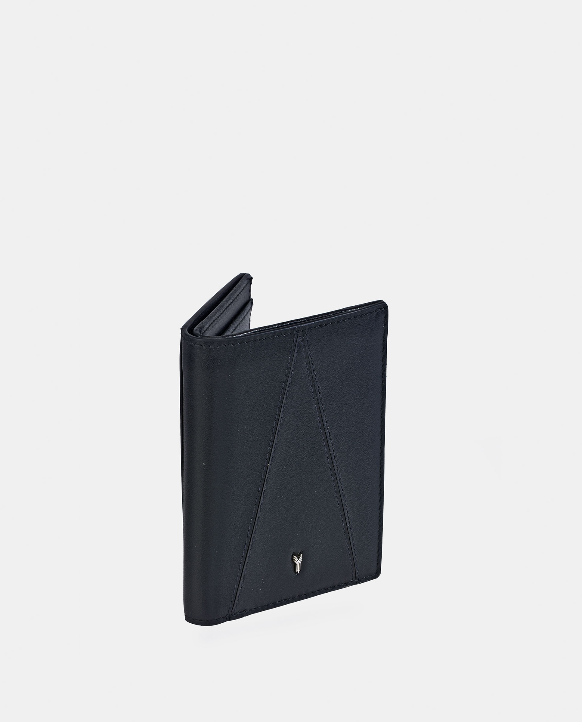 Cartera hombre con bolsillo exterior en piel color - Yanko - Negro Negro-2