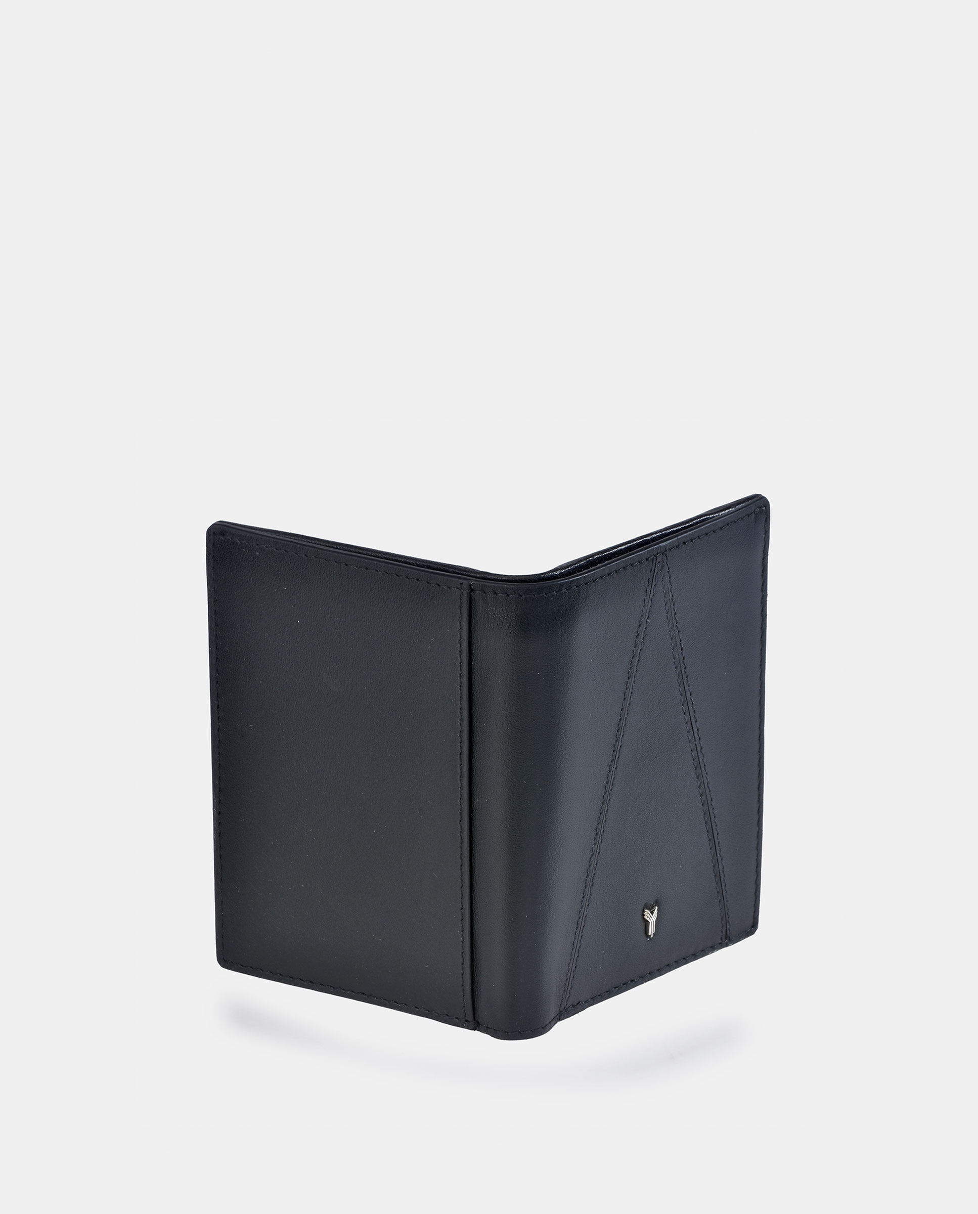 Cartera hombre con bolsillo exterior en piel color - Yanko - Negro Negro-3