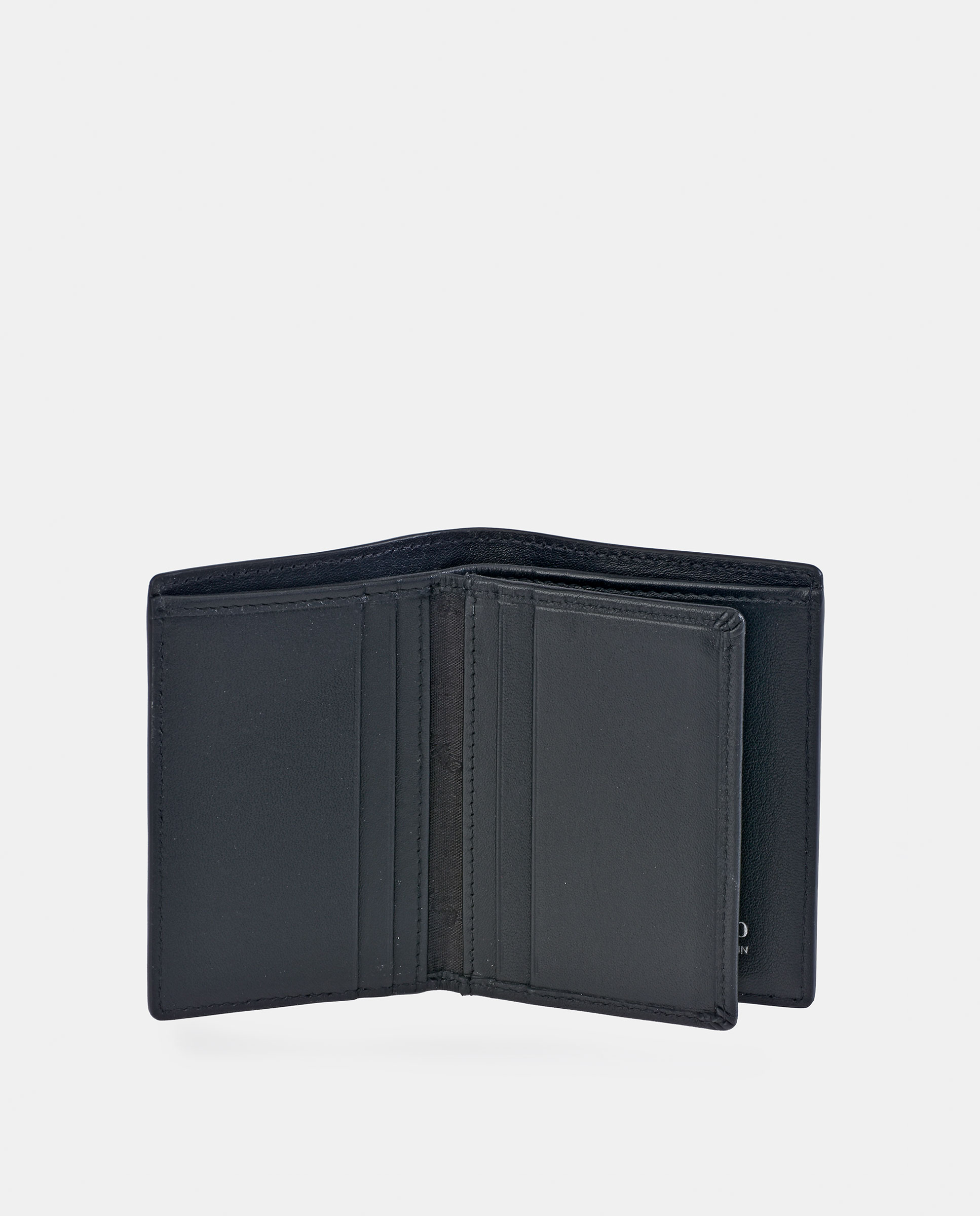 Cartera vertical hombre en piel color - Yanko - Negro Negro-4