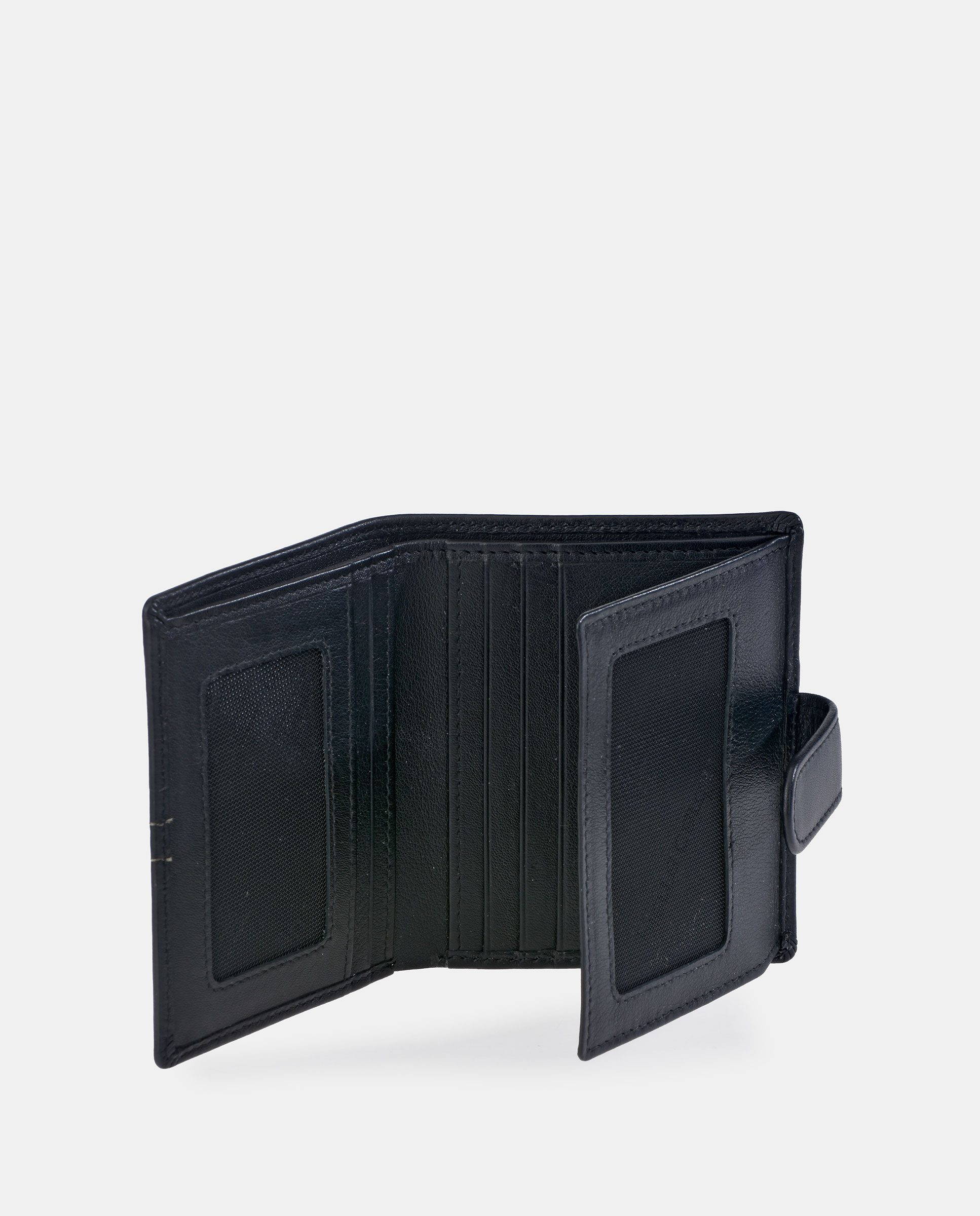 Cartera vertical hombre Pierre cardin en piel con cierre y monedero - Negro Negro-4