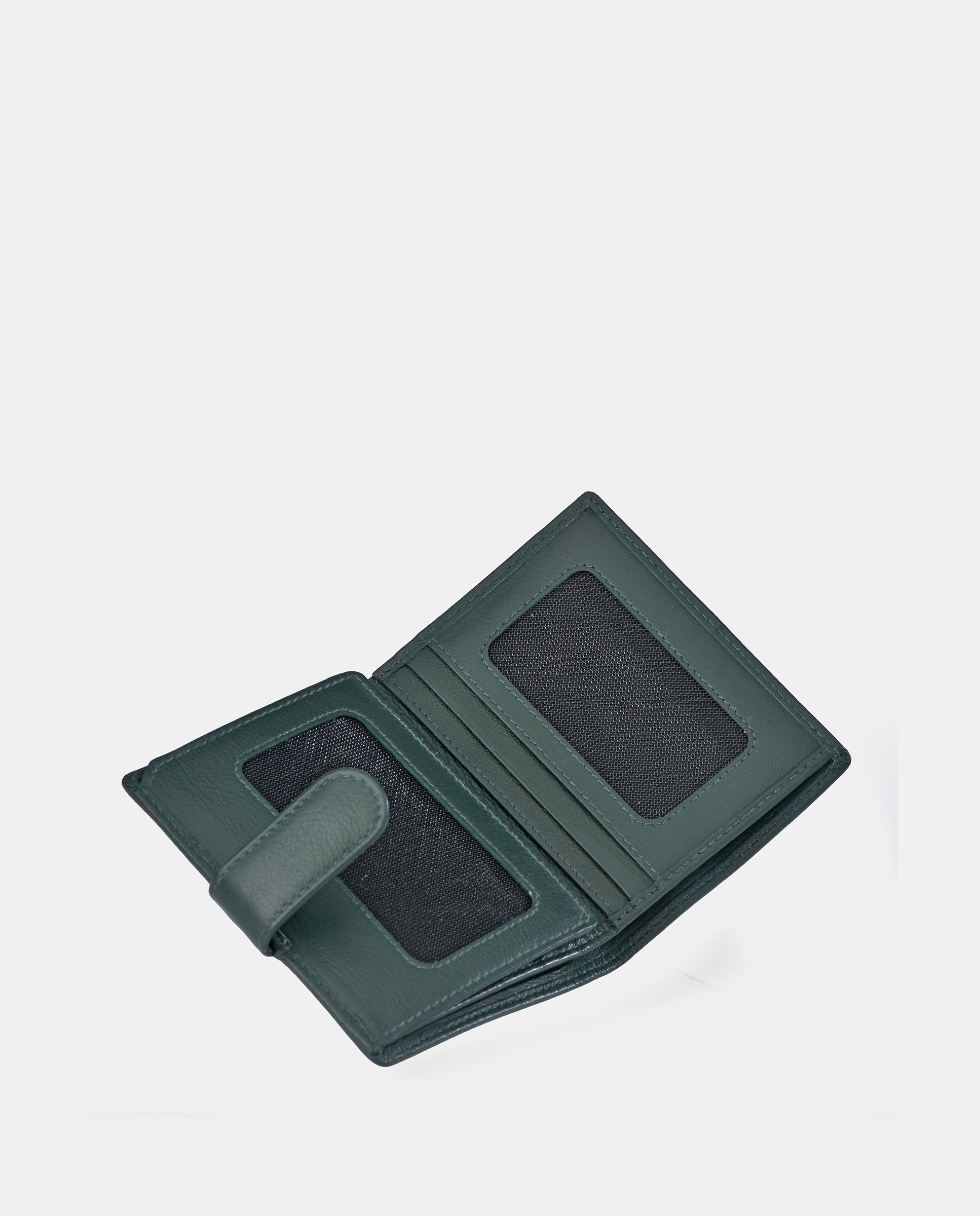 Cartera vertical hombre Pierre cardin en piel con cierre y monedero - Verde Verde-5