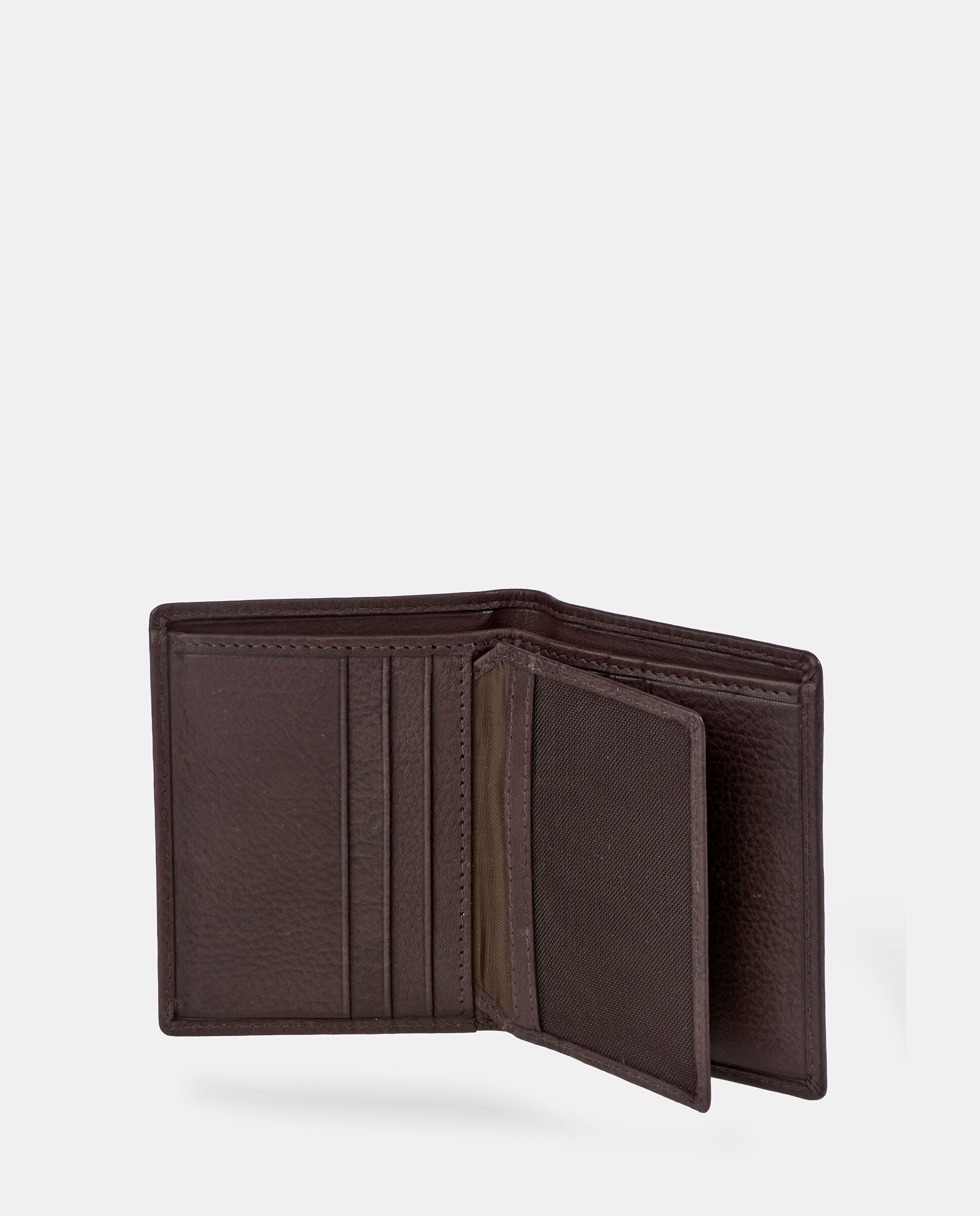 Cartera vertical hombre Pierre Cardin en piel - Marrón Marrón-4