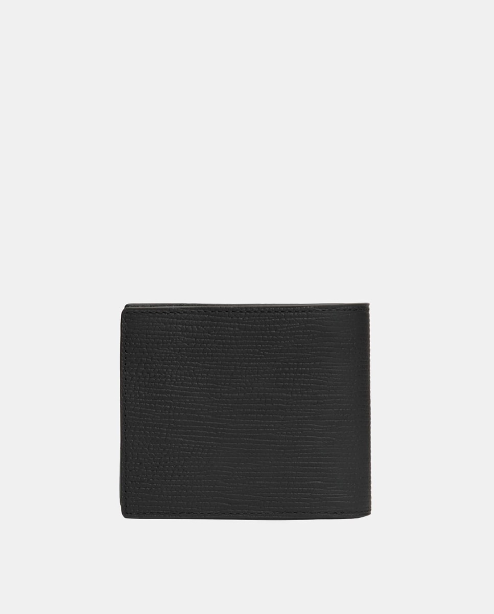 Cartera de piel de hombre - Tommy Hilfiger - Negro Negro-2
