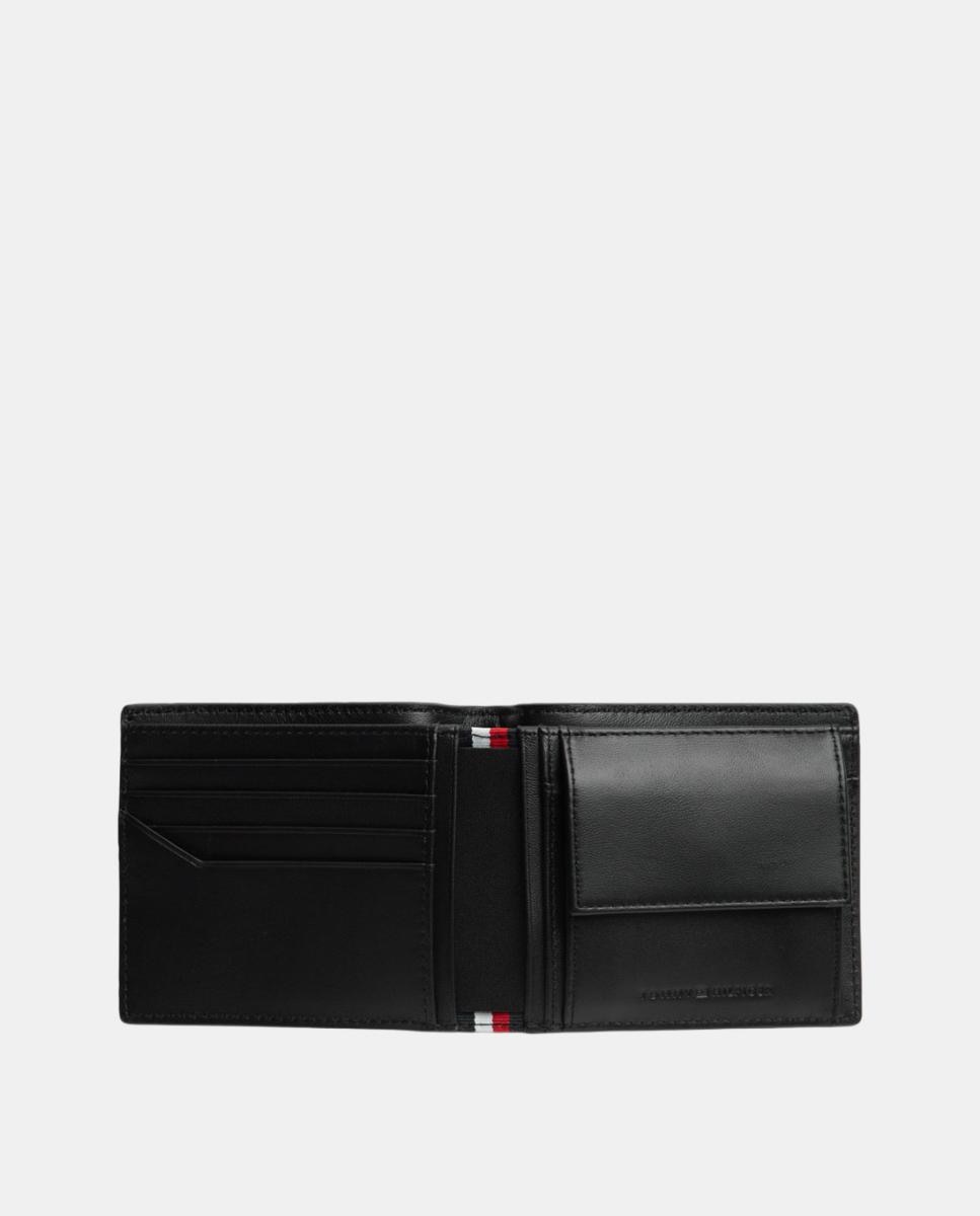 Cartera de piel de hombre - Tommy Hilfiger - Negro Negro-3